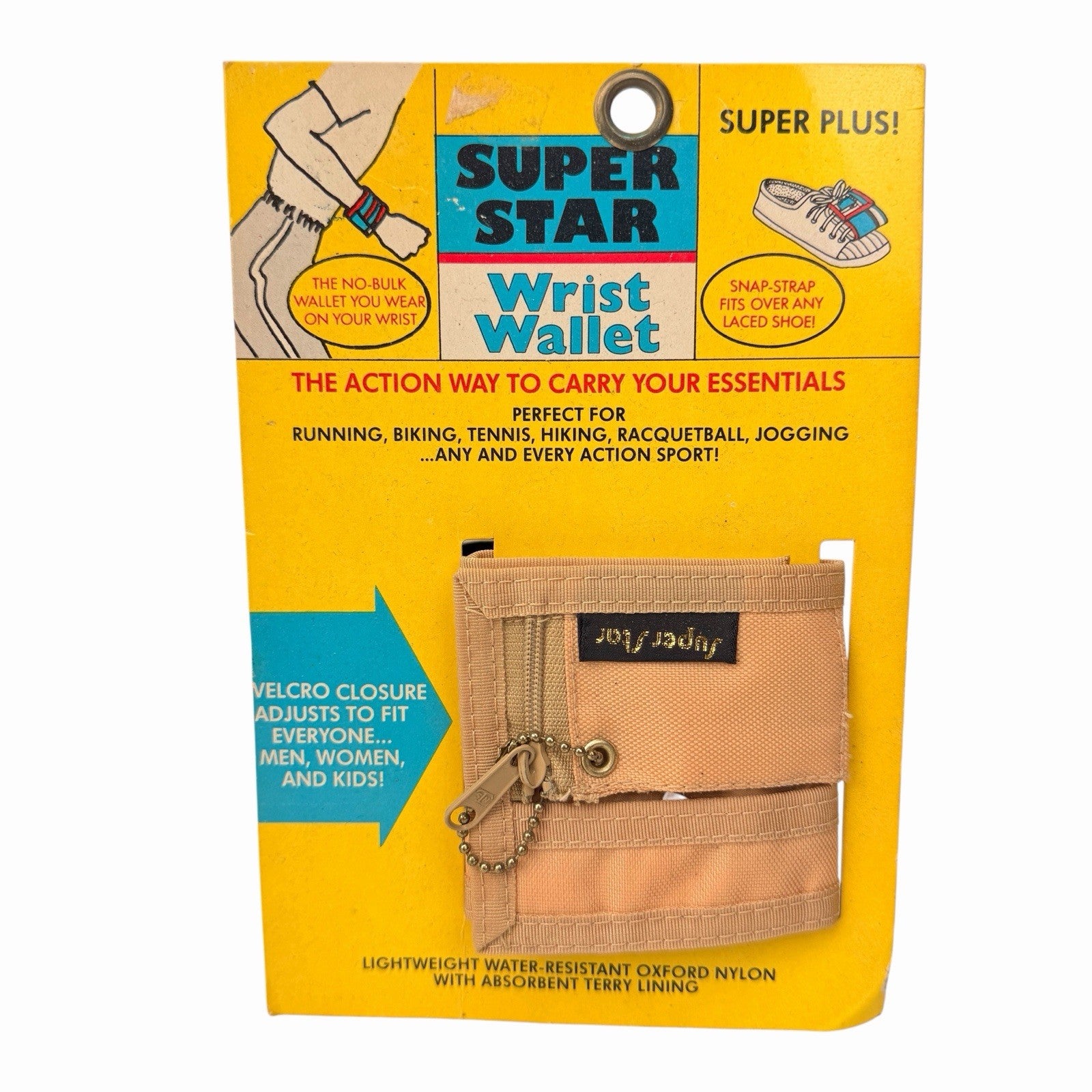Vintage 1980’s SUPER STAR Wrist Band / Shoe Lace Wallet ROGER GIMBEL ACCESSORIES