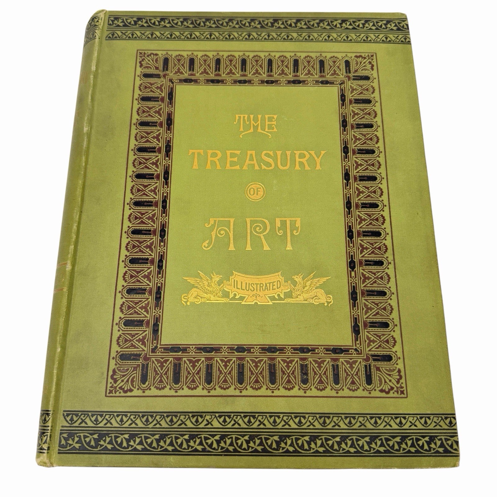 Antique 1880’s The Treasury Of Art Illustrated CASSELL Hardcover Book w/ Plates