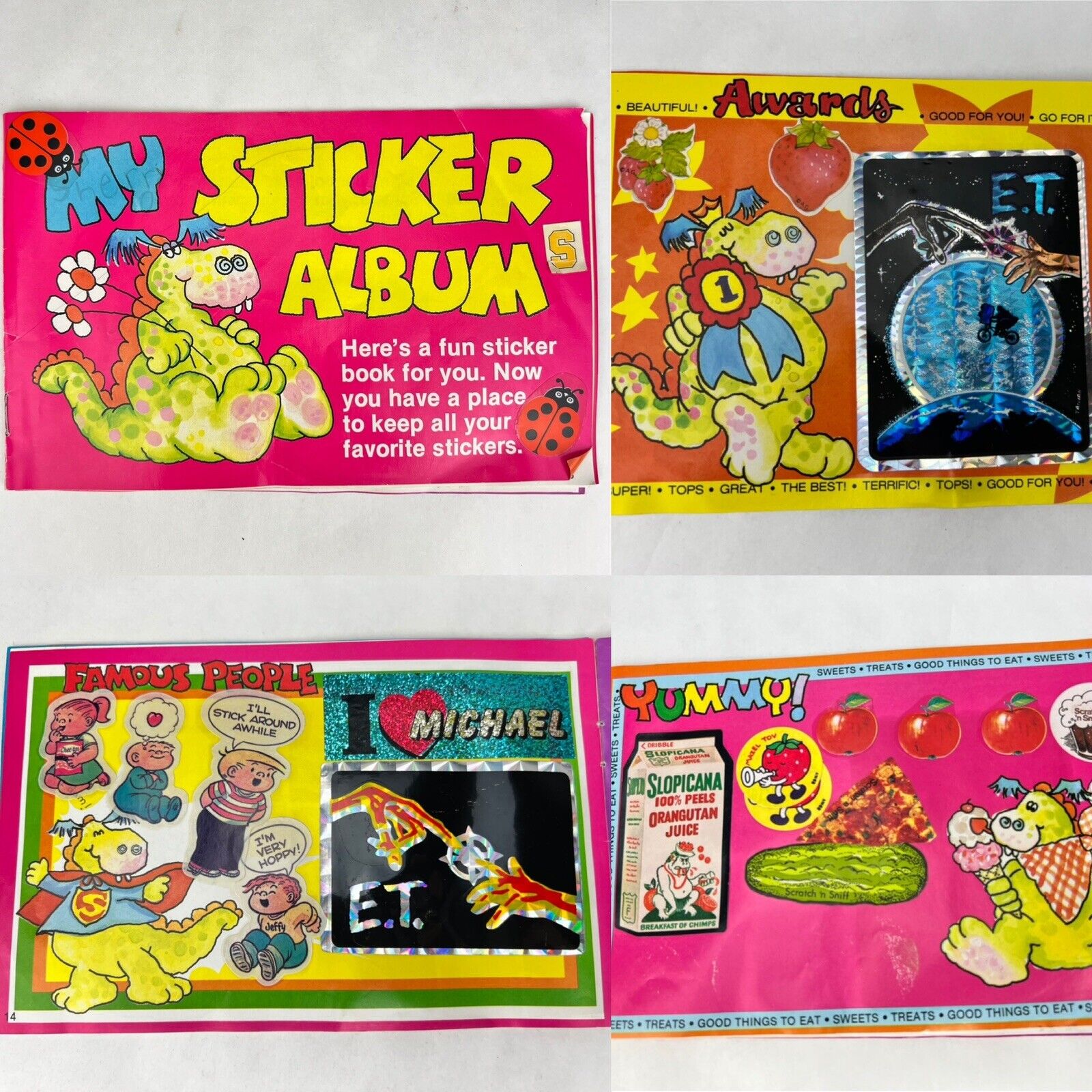 Vintage Photo Album Sticker Book offers Loaded with GPK, Puffy Stickers, Scratch N Snif