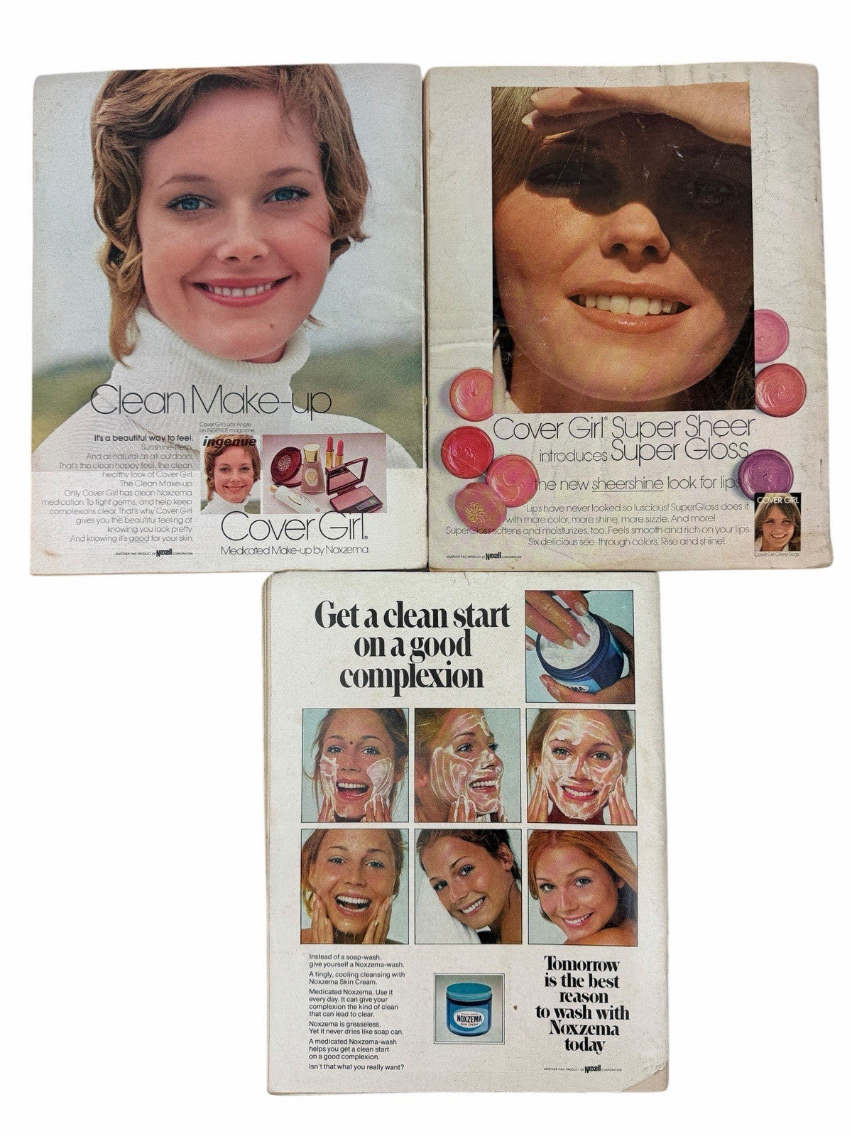 1972 INGENUE Magazine LOT of 3: FEB, JUNE, NOV Vintage Teen Girl Beauty Fashion