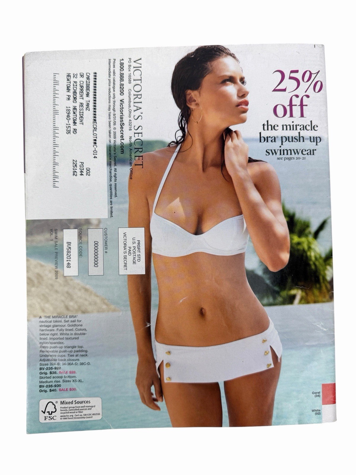 Alessandra Ambrosio 2009 VICTORIA'S SECRET Swim Sale Preview CATALOG Fashion Y2K