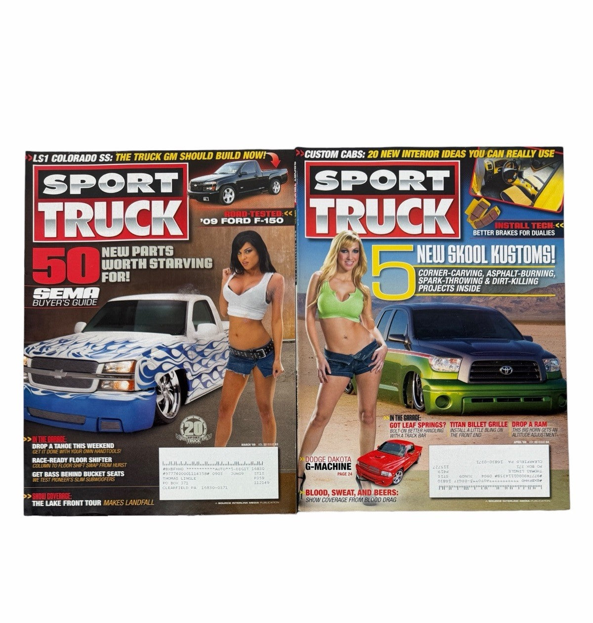 SPORT TRUCK Magazine 2000-2009 LOT OF 50 Vintage Issues