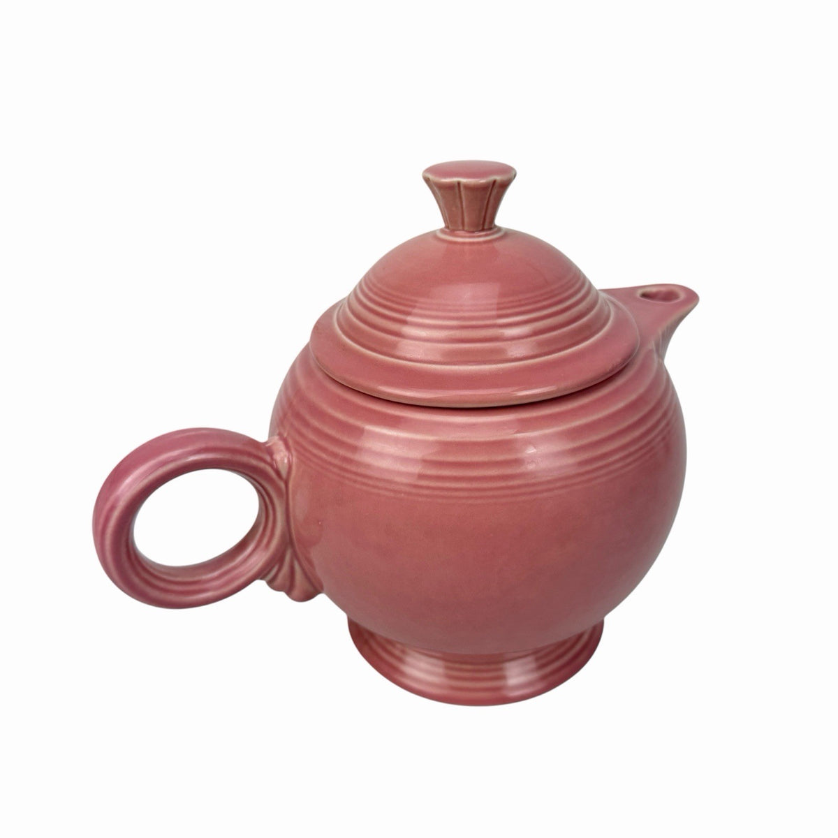Fiestaware ROSE PINK Teapot Vintage Coffee Pot Homer Laughlin Fiesta w/ Lid USA