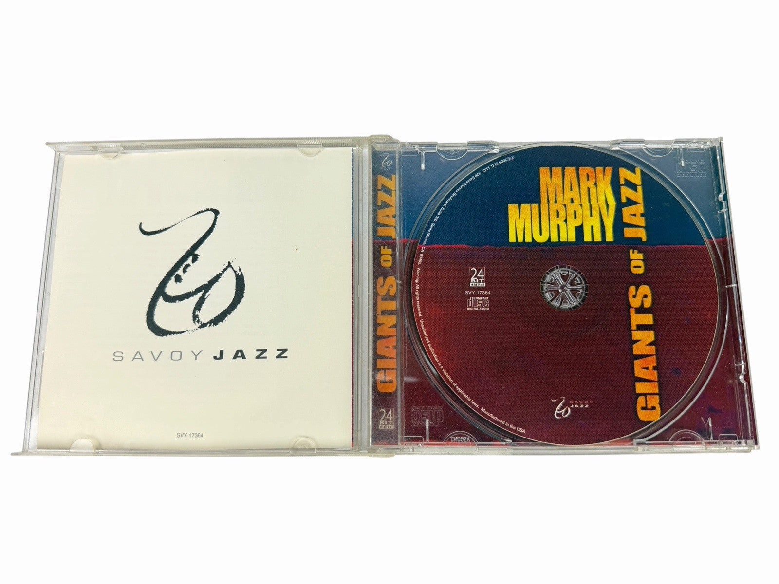 Mark Murphy - Giants of Jazz CD 2004 Savoy Jazz 24 Bit Digital SVY 17364 Vocal