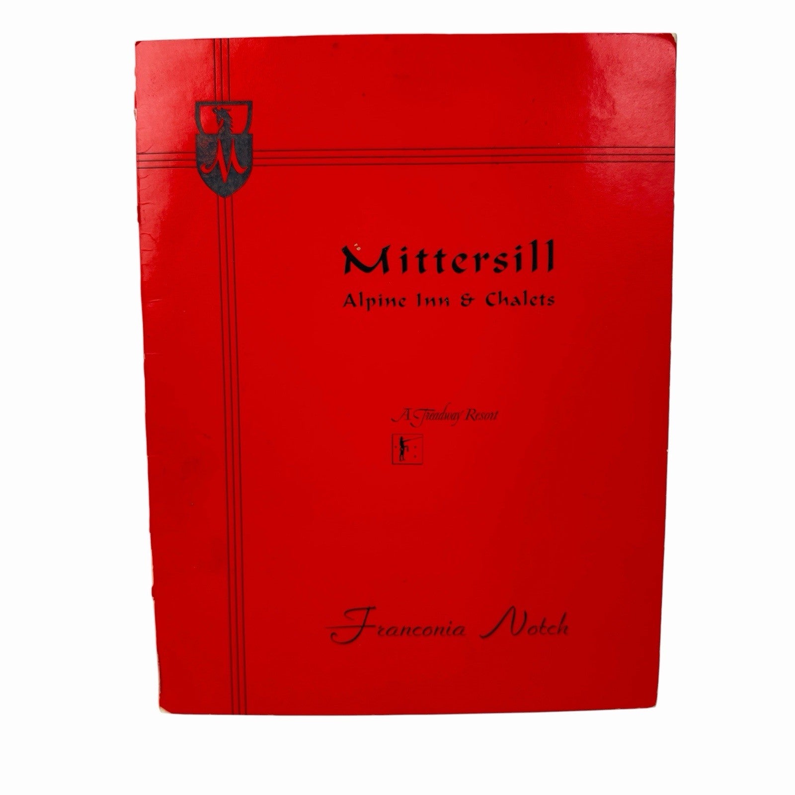 Vintage 1963 MITTERSILL Alpine Inn DINNER & WINE MENU Franconia Notch NH Austria