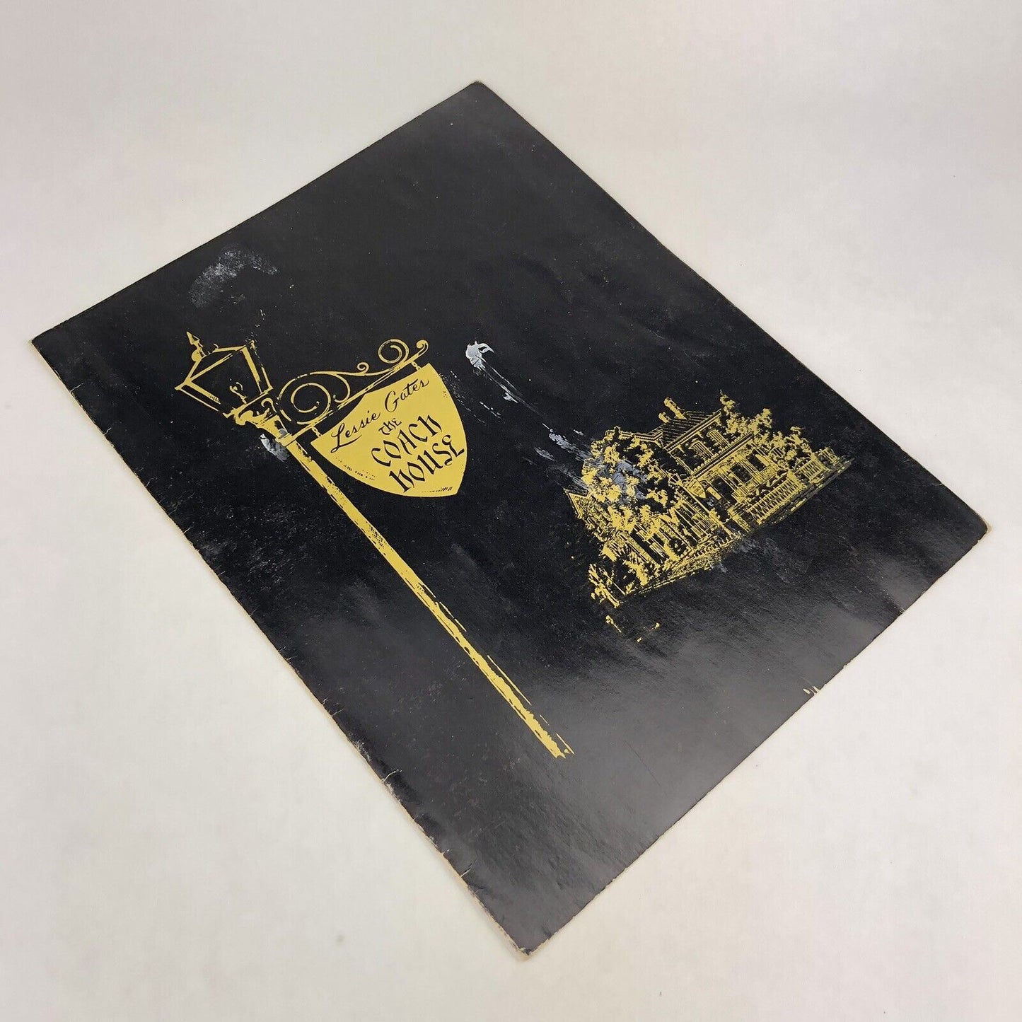 LESSIE GATES COACH HOUSE Vintage MENU 1960’s Original Memphis Tennessee Murder