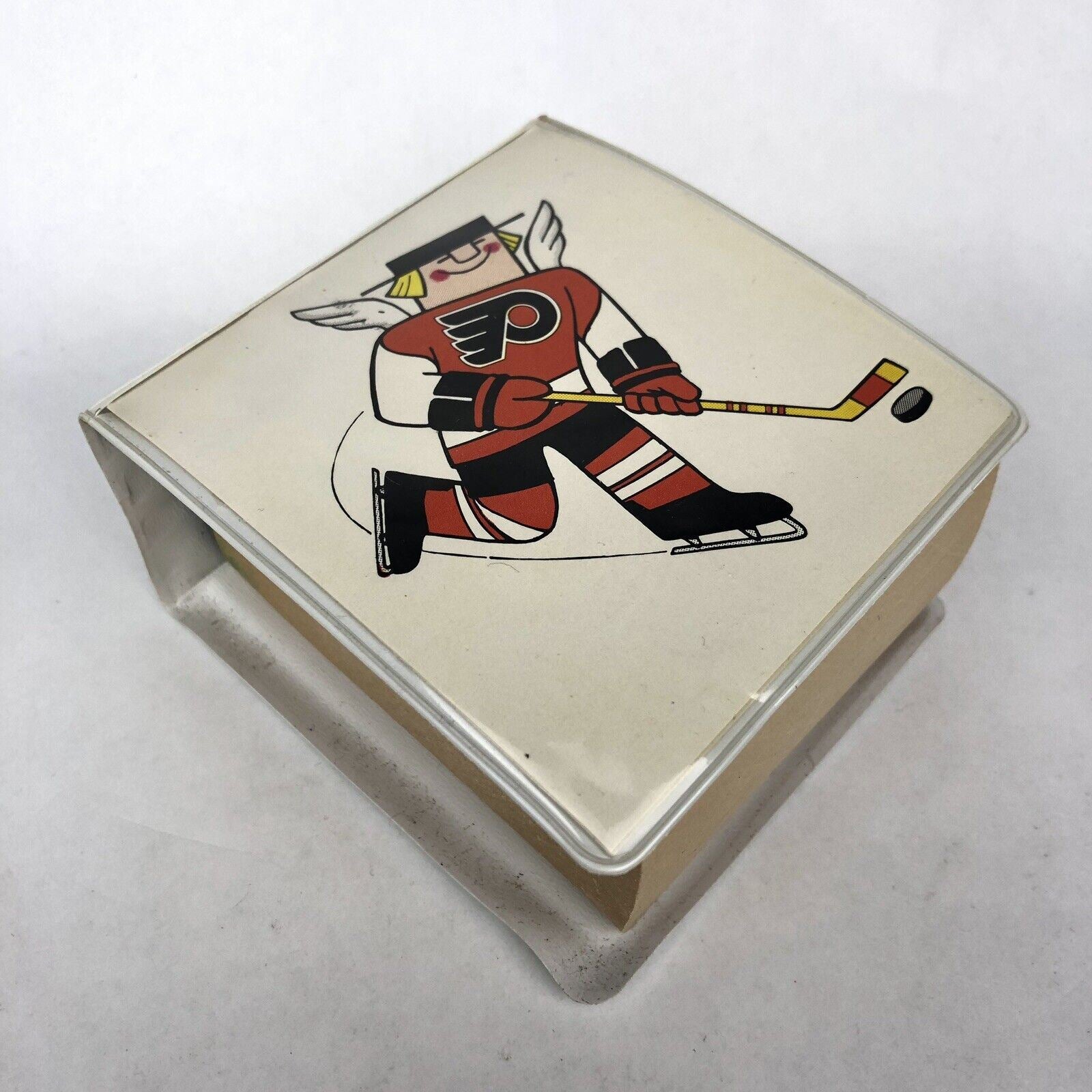 VINTAGE 1970’s Freddy Flyer PHILADELPHIA FLYERS Desk Pad Case W/ Paper