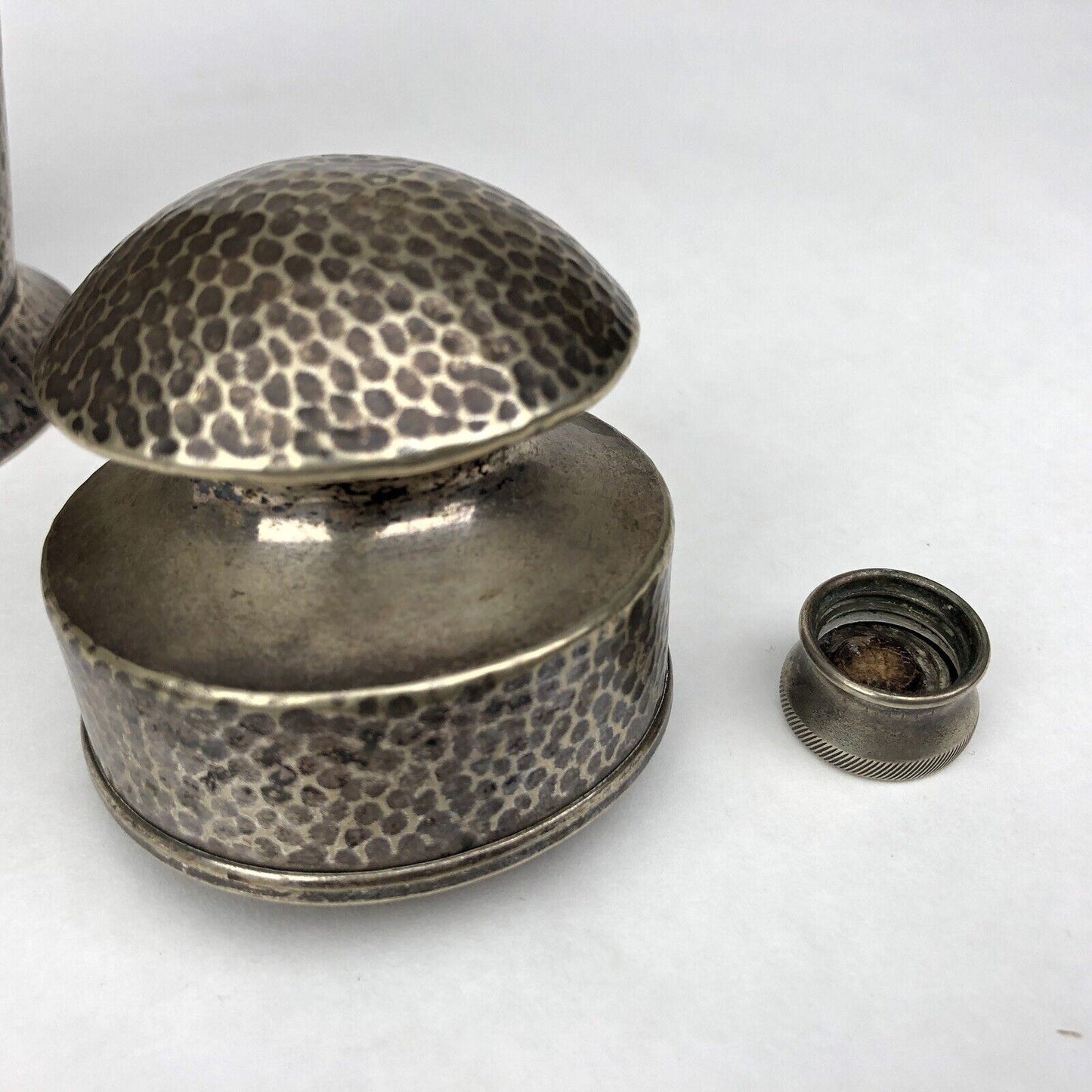 1920s BERNARD RICE’S SONS Apollo EPNS Hammered Silver Plate Cocktail Shaker 4361