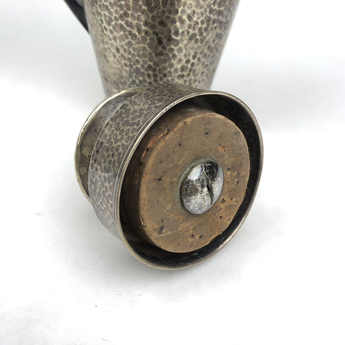 1920s BERNARD RICE’S SONS Apollo EPNS Hammered Silver Plate Cocktail Shaker 4361