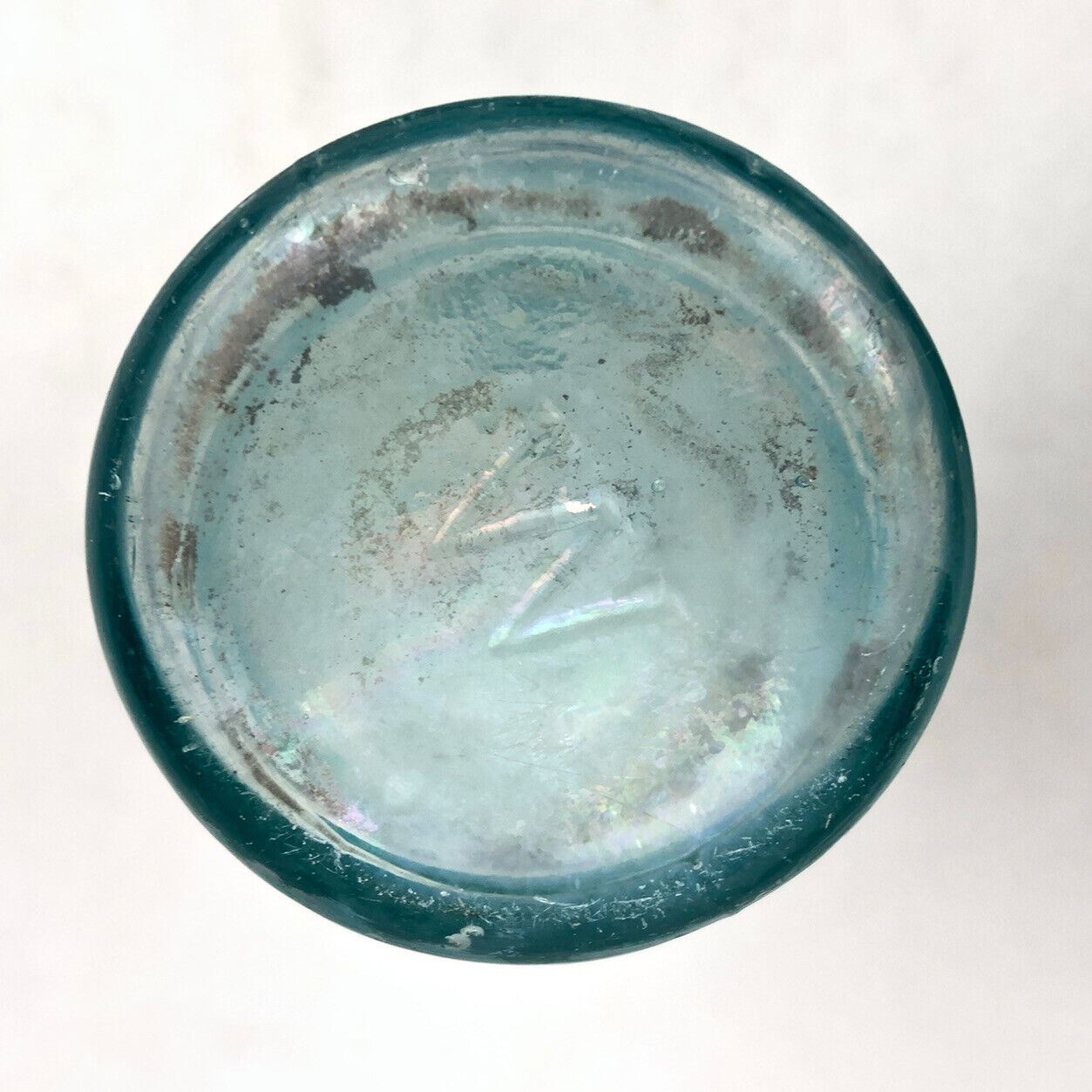 Rare Antique 1880’s RICHARD WARREN & CO. Paterson NJ Blue Hutch Glass Bottle