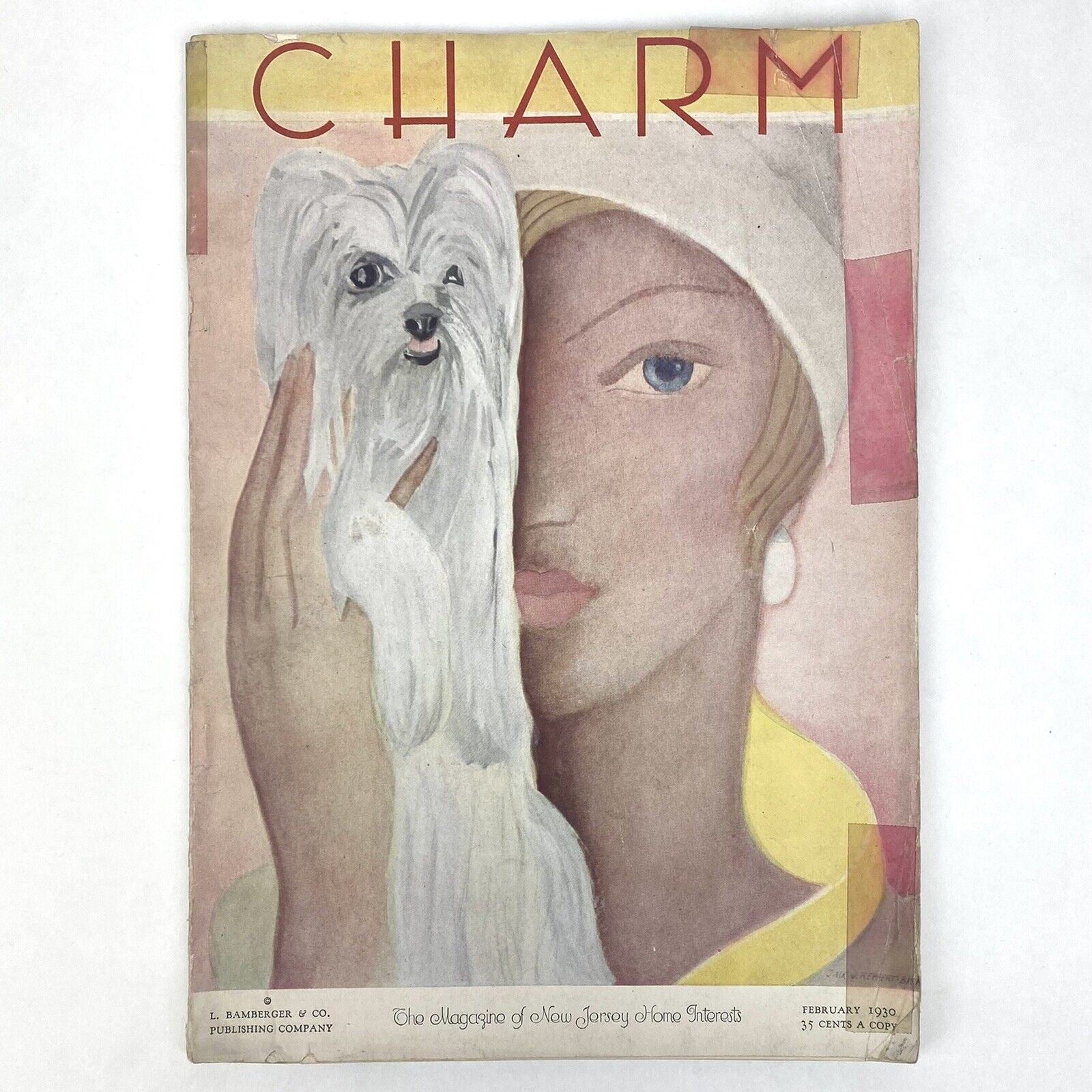 CHARM Antique Magazine Feb 1930 ART DECO Elsa Jack Von Reppert-Bismarck Cover NJ