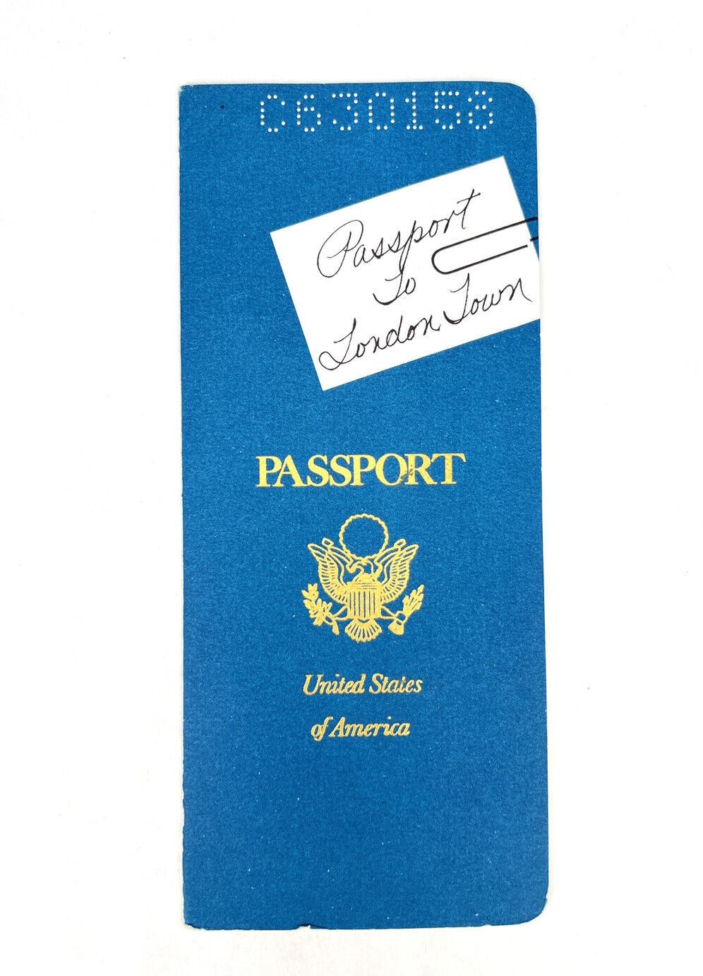 Paul McCartney WINGS 1978 London Town PROMO PASSPORT w/ Photo Slides Press Kit