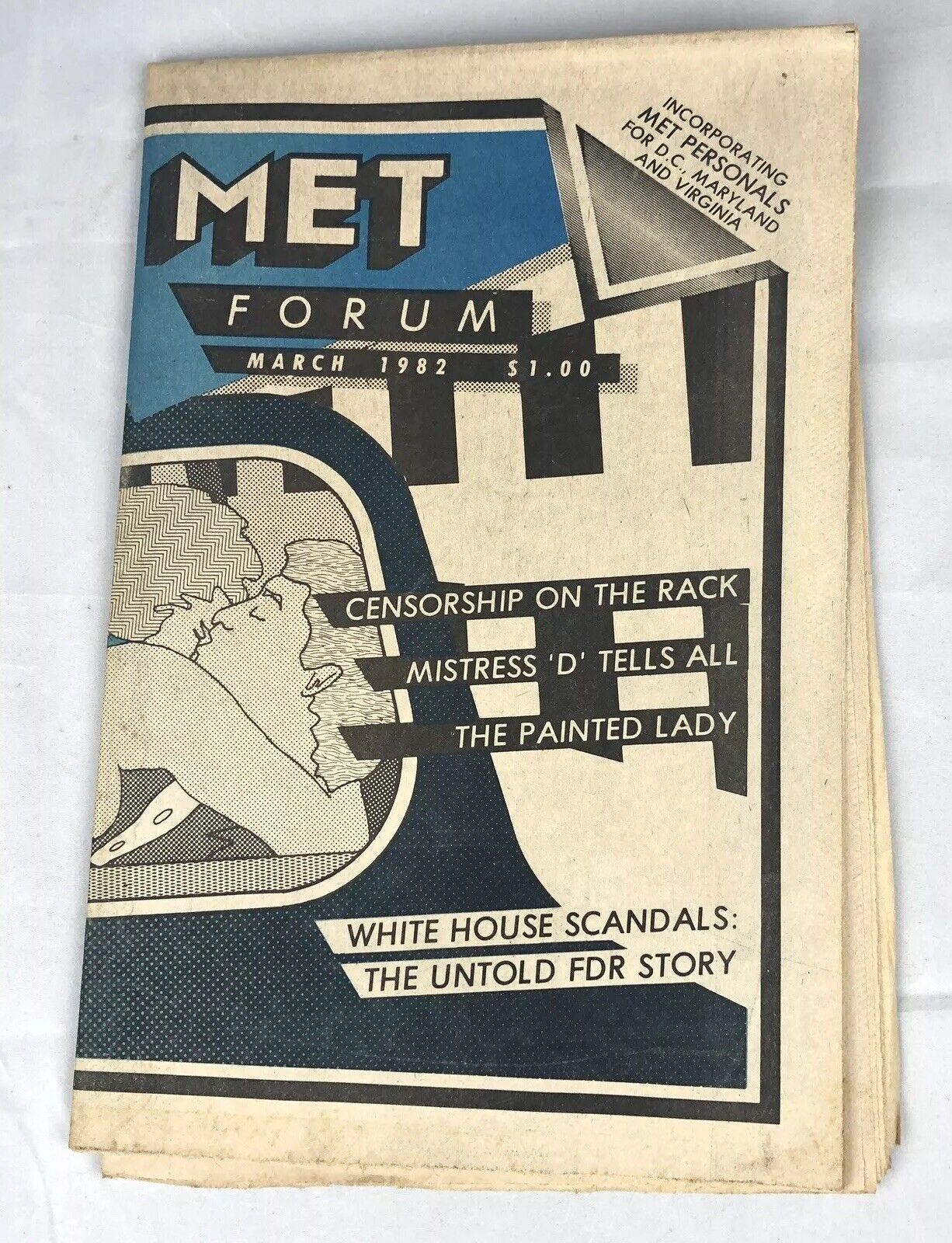 MET FORUM March 1982 Vintage Adult Sex Swinger Newspaper Magazine WASHINGTON DC