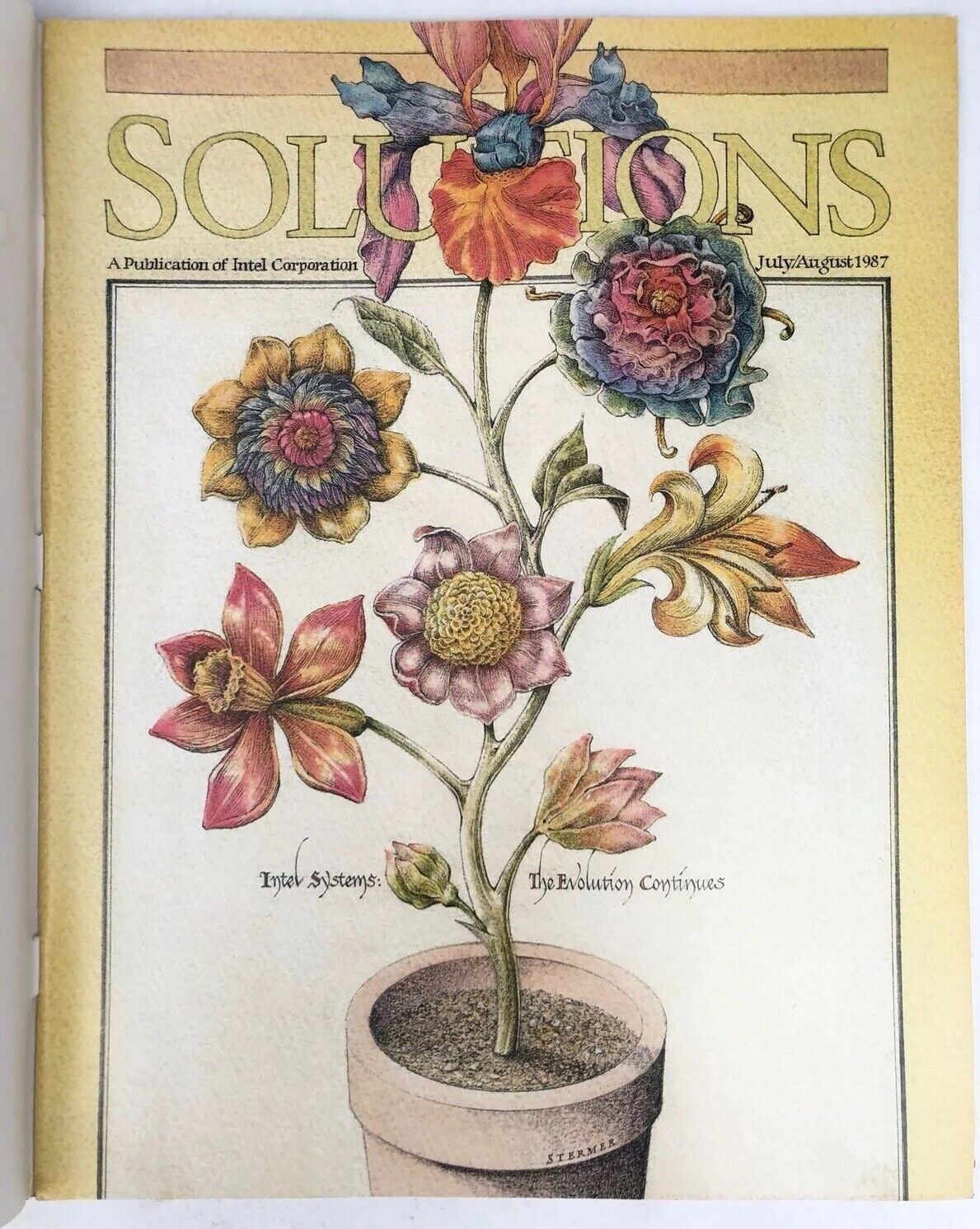 Intel SOLUTIONS Magazine JULY / AUG 1987 Vintage Computing Systems Publication