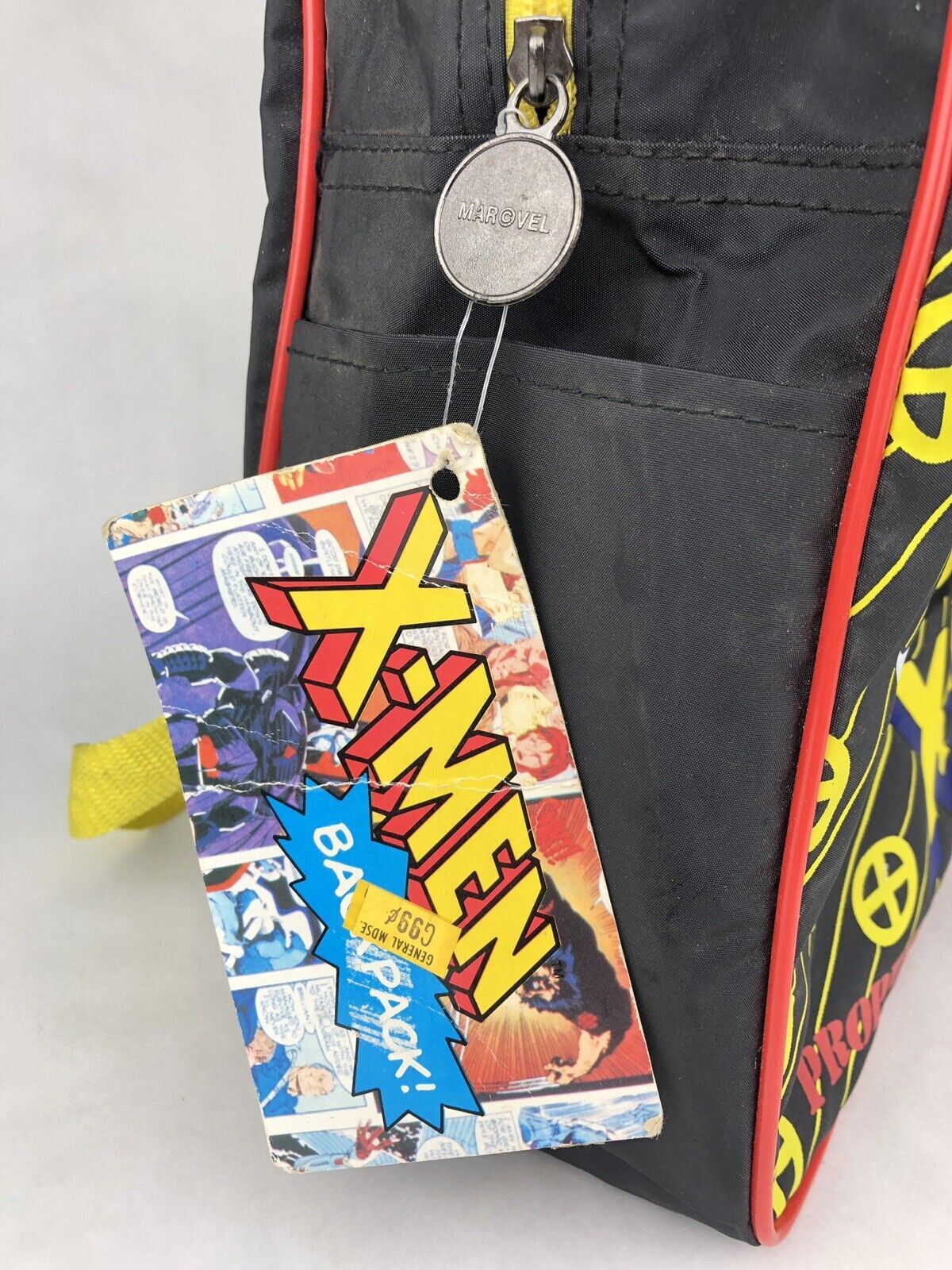 RARE NEW W/ TAG Vintage 1994 X-MEN Kids Backpack All Over Print WOLVERINE Marvel