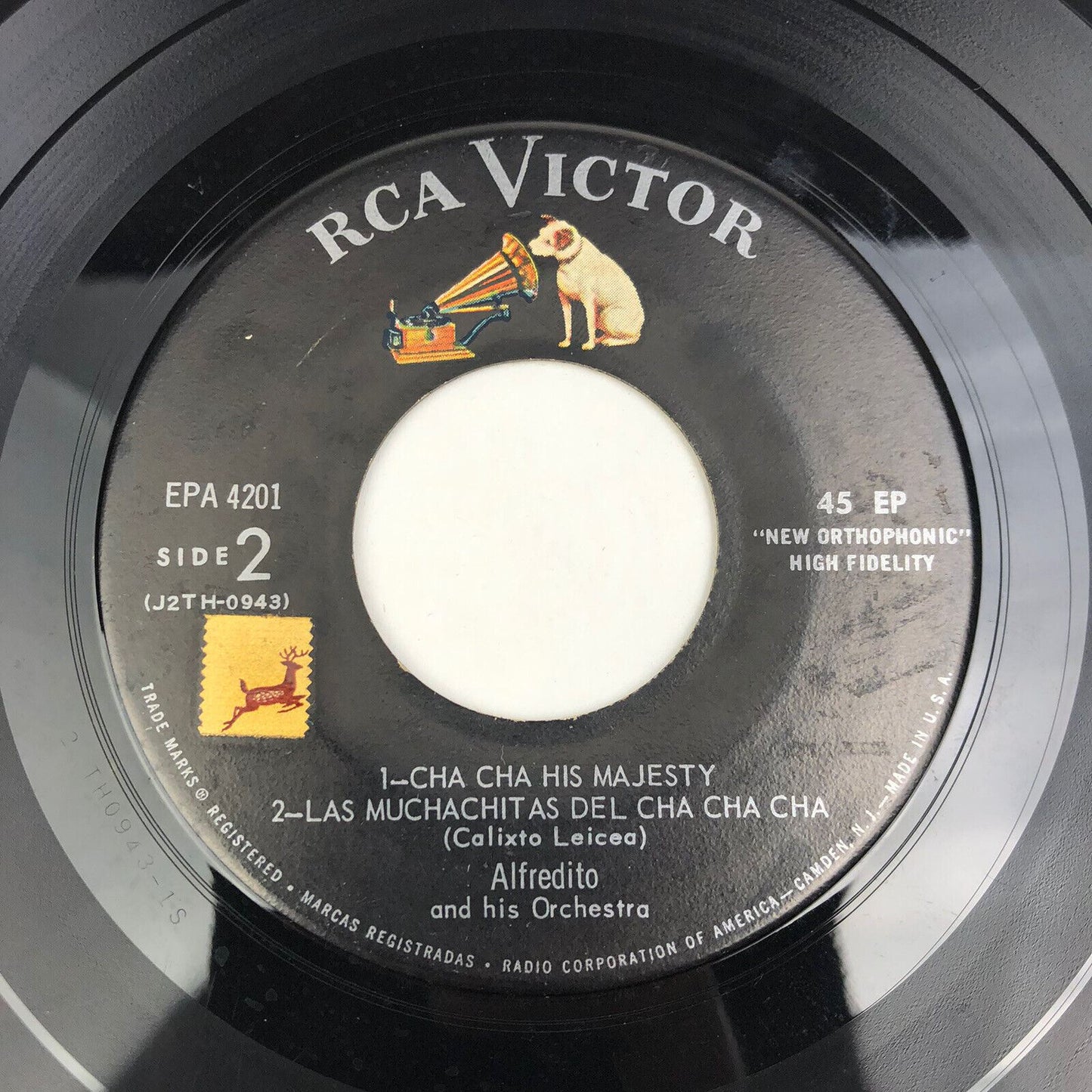 Alfredito Orchestra TEENAGERS DANCE Chop Suey Mambo 1958 RCA EPA-4201 45 EP