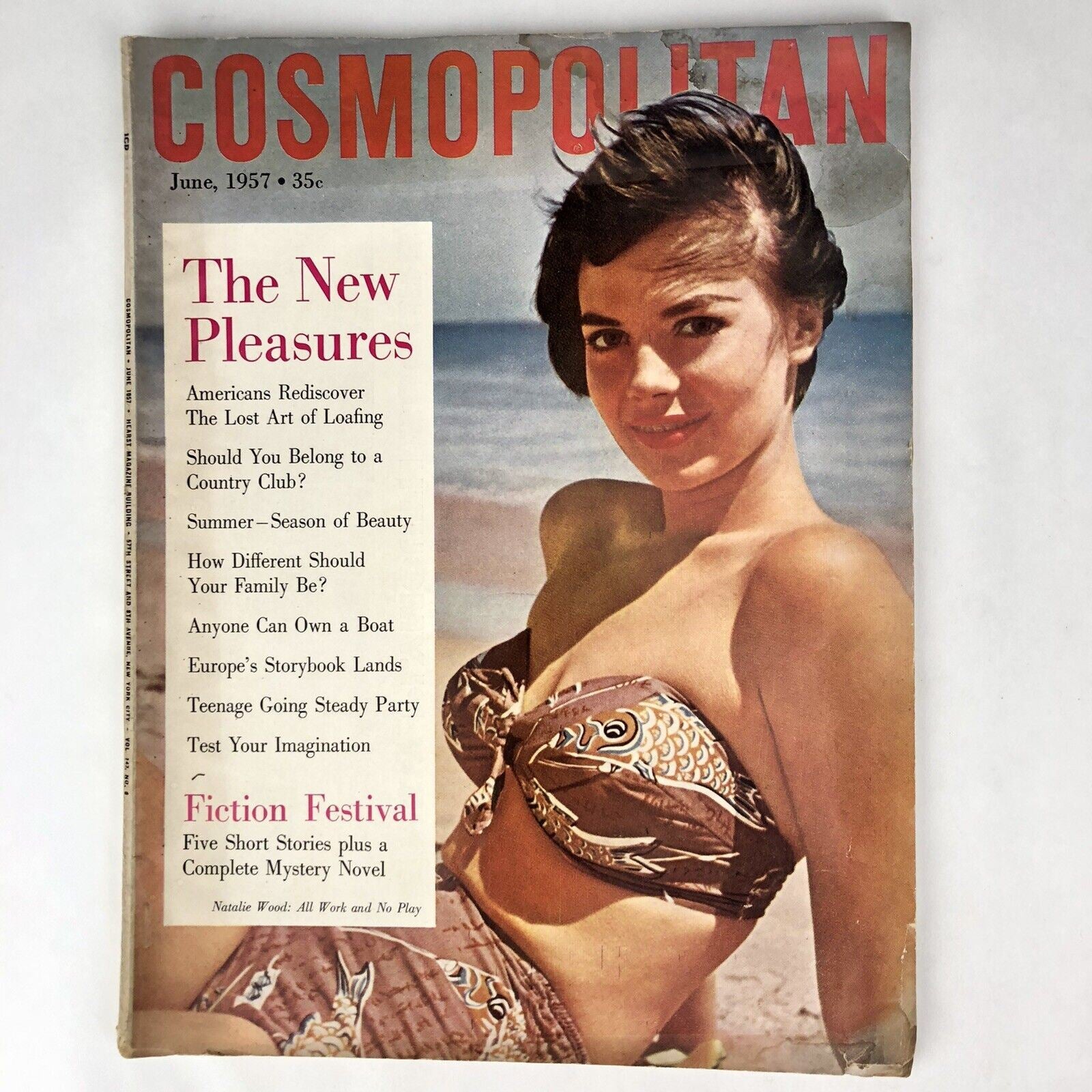 COSMOPOLITAN Magazine JUNE 1957 Kurt Vonnegut Hal Irwins Magic Lamp NATALIE WOOD