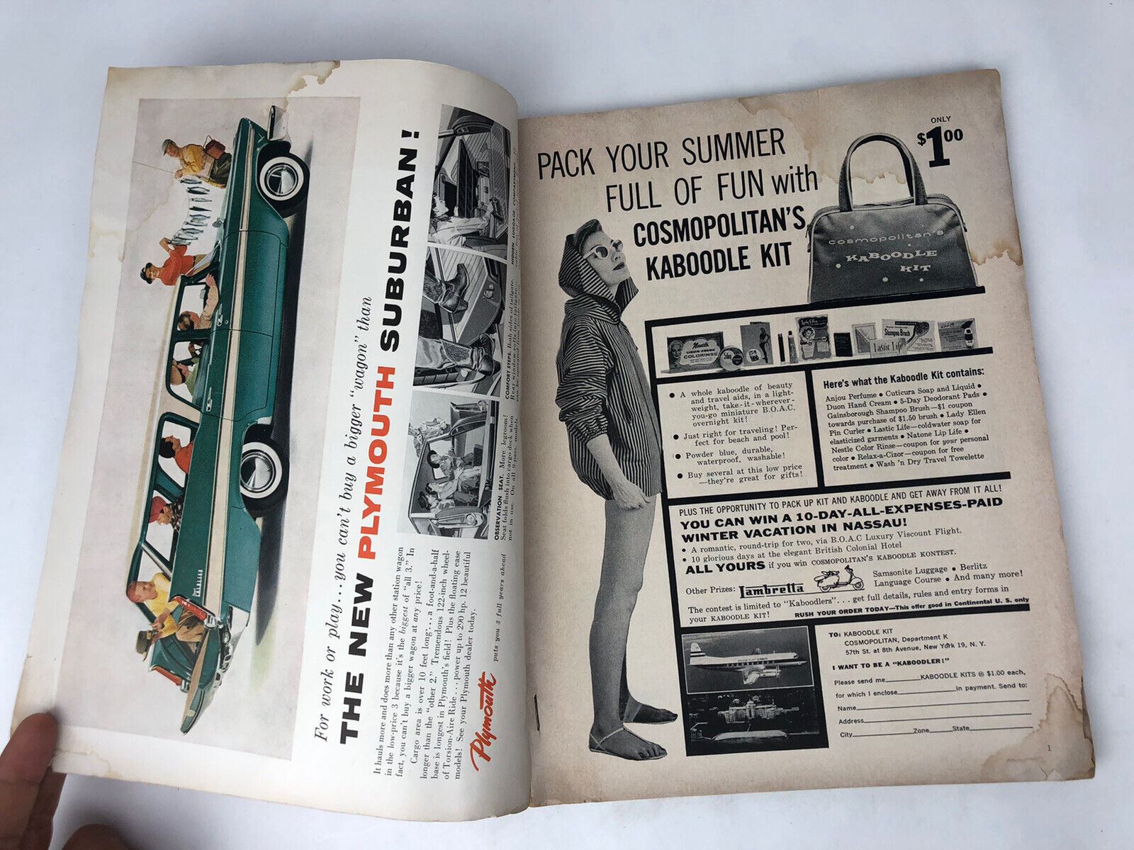 COSMOPOLITAN Magazine JUNE 1957 Kurt Vonnegut Hal Irwins Magic Lamp NATALIE WOOD