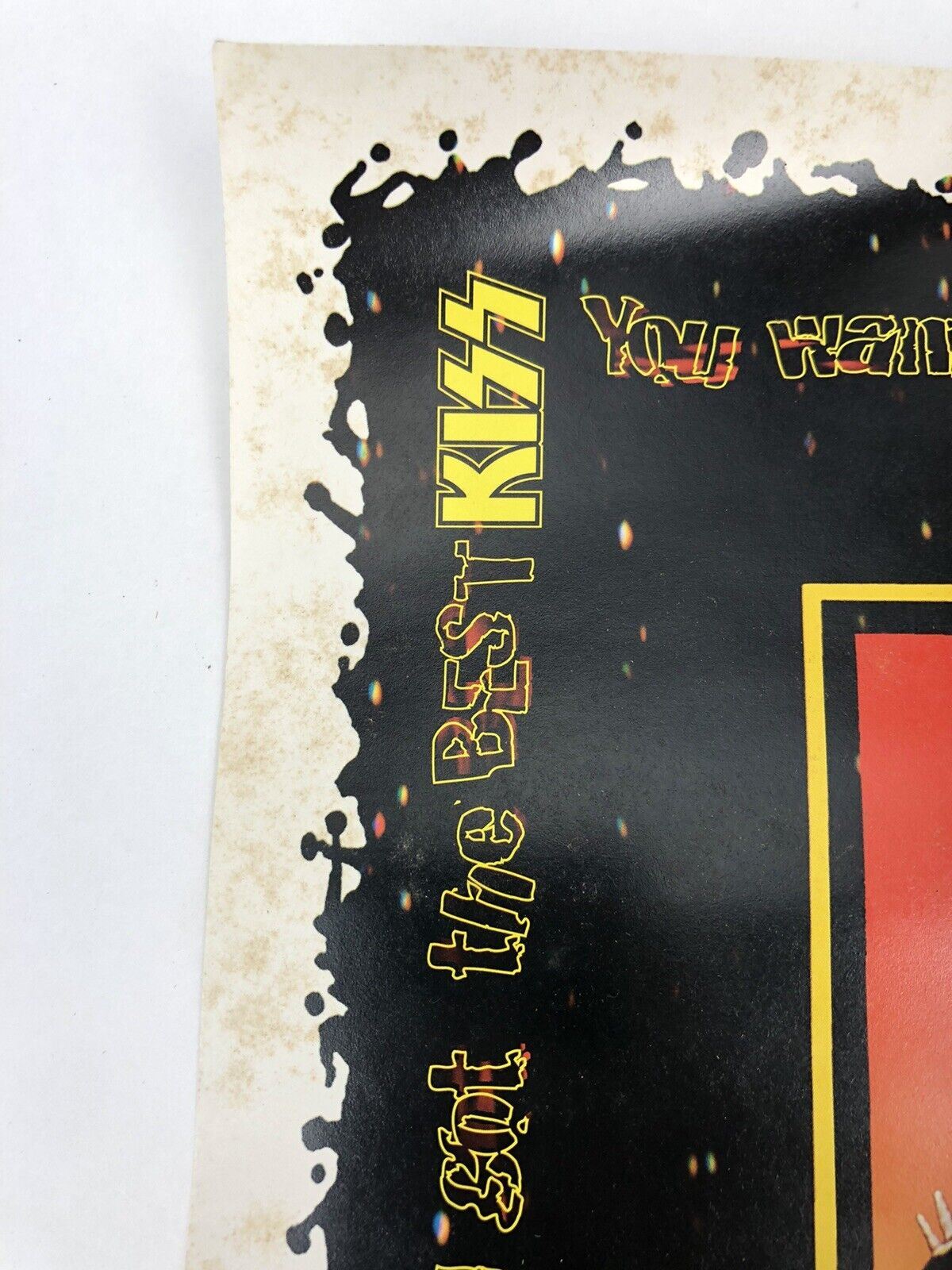 Original Vintage 1996 KISS Poster I WAS THERE ALIVE / WORLDWIDE TOUR 96 97 15x30
