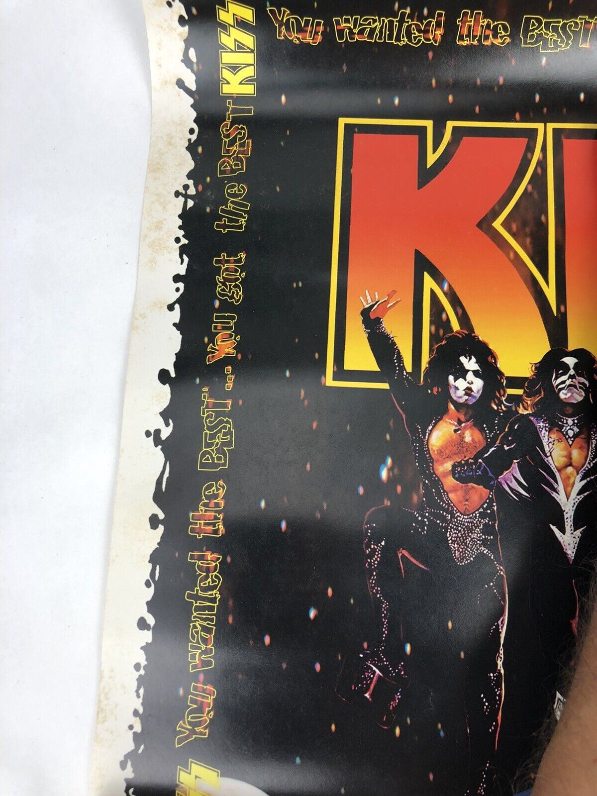 Original Vintage 1996 KISS Poster I WAS THERE ALIVE / WORLDWIDE TOUR 96 97 15x30