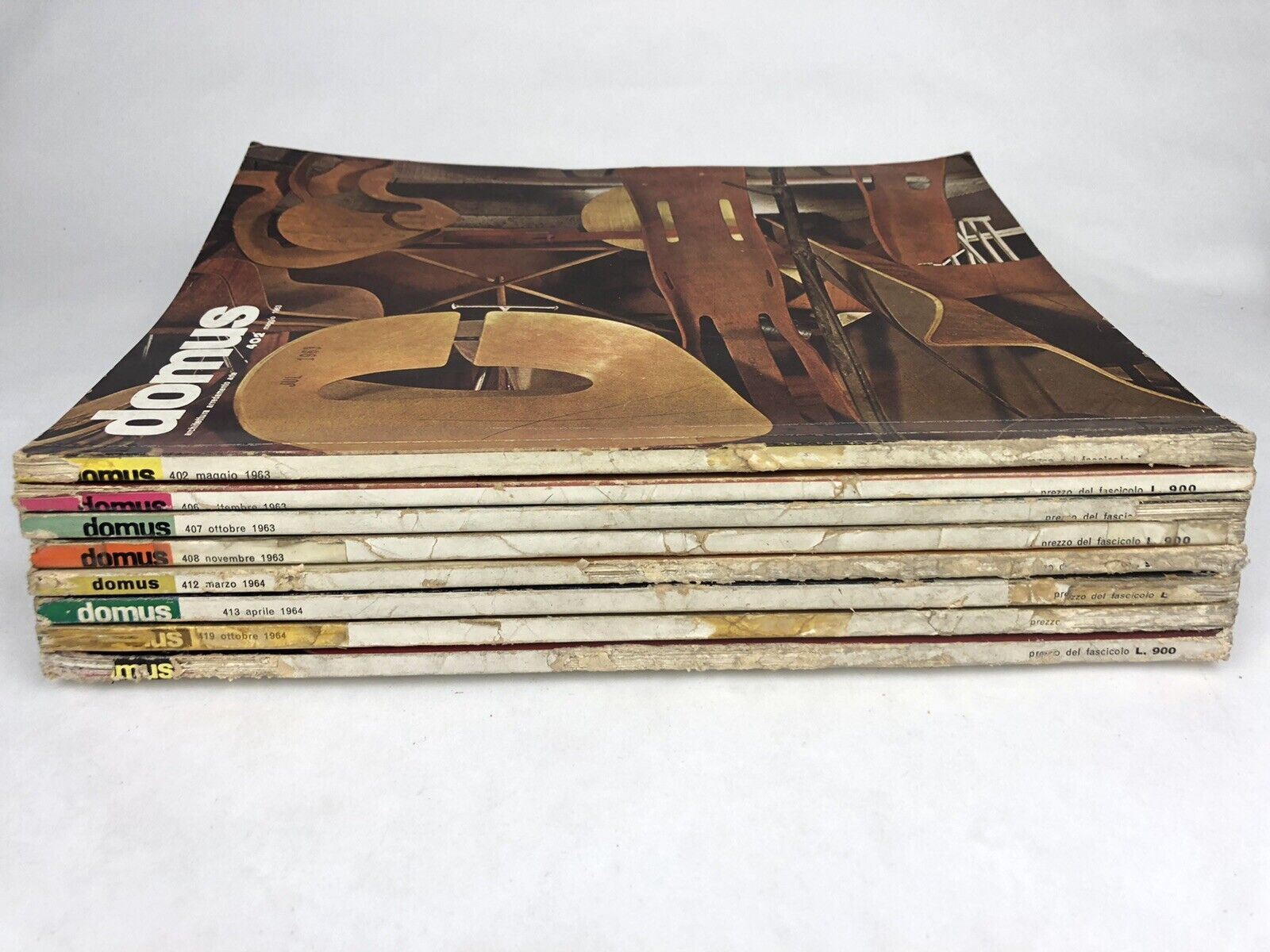 1963-1965 8 DOMUS Italian Art Architecture MAGAZINES Eames Alexander Girard MCM