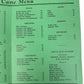 Vintage 1944 LIBERTY RESTAURANT Menu 1501 East Passyunk Philadelphia PA WWII Era