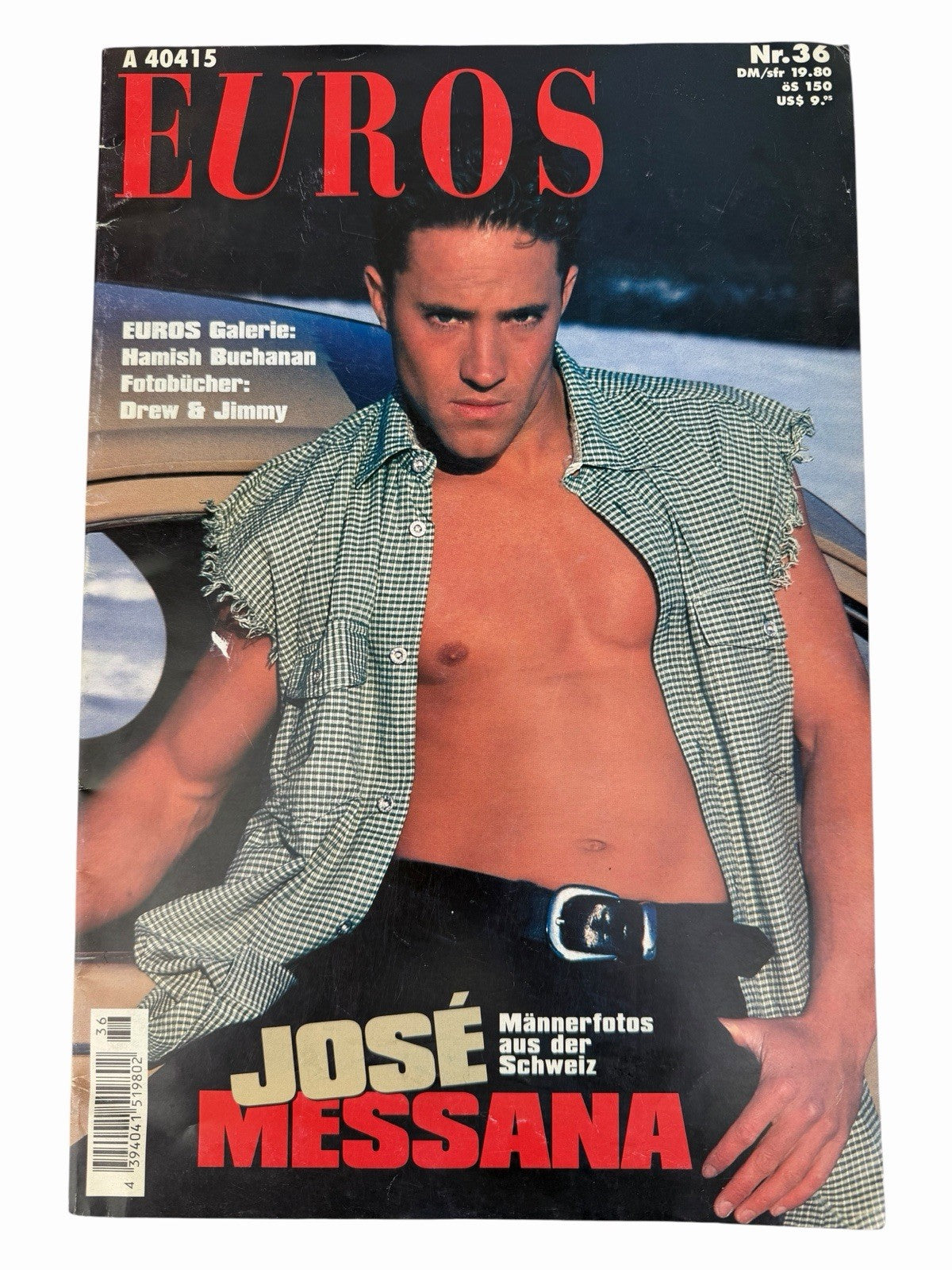 1996 EUROS Magazine #36 JOSE MESSANA Hamish Buchanan Vintage German Gay Interest