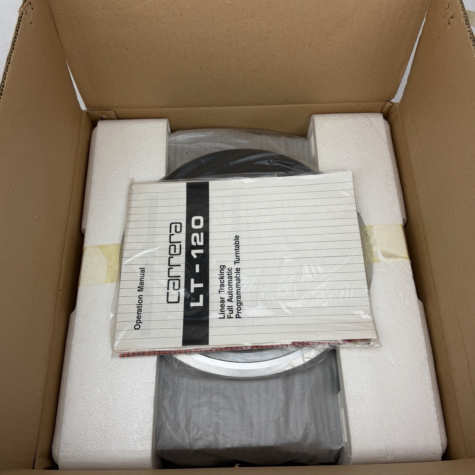 NIB New In Box CARRERA LT-120 Linear Tracking Automatic Turntable 1980’s Vintage