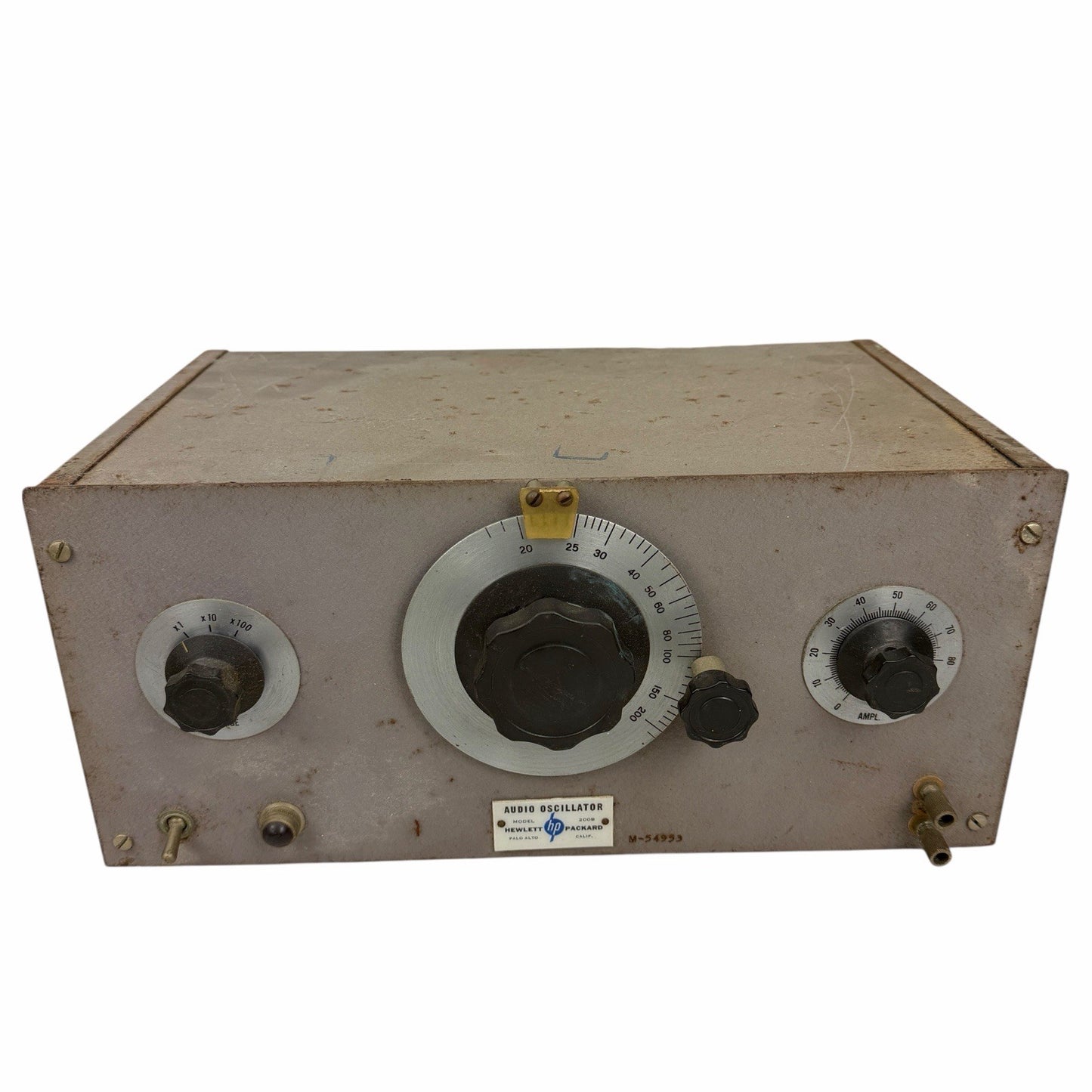 HP Hewlett Packard Audio Oscillator 200B - Vintage WWII Unit No Power AS IS