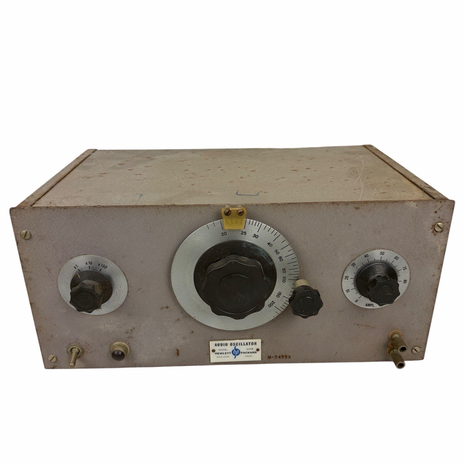 HP Hewlett Packard Audio Oscillator 200B - Vintage WWII Unit No Power AS IS