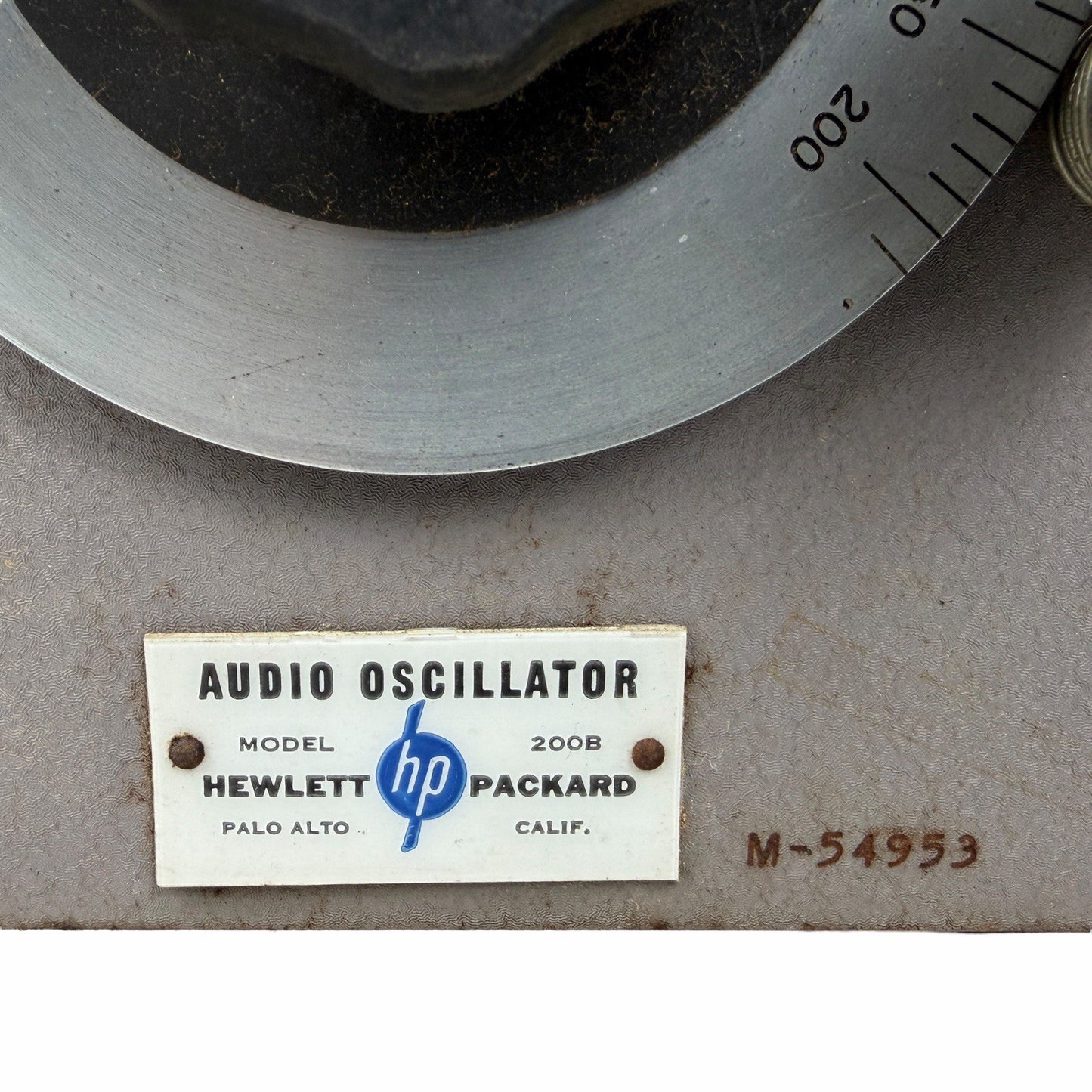 HP Hewlett Packard Audio Oscillator 200B - Vintage WWII Unit No Power AS IS