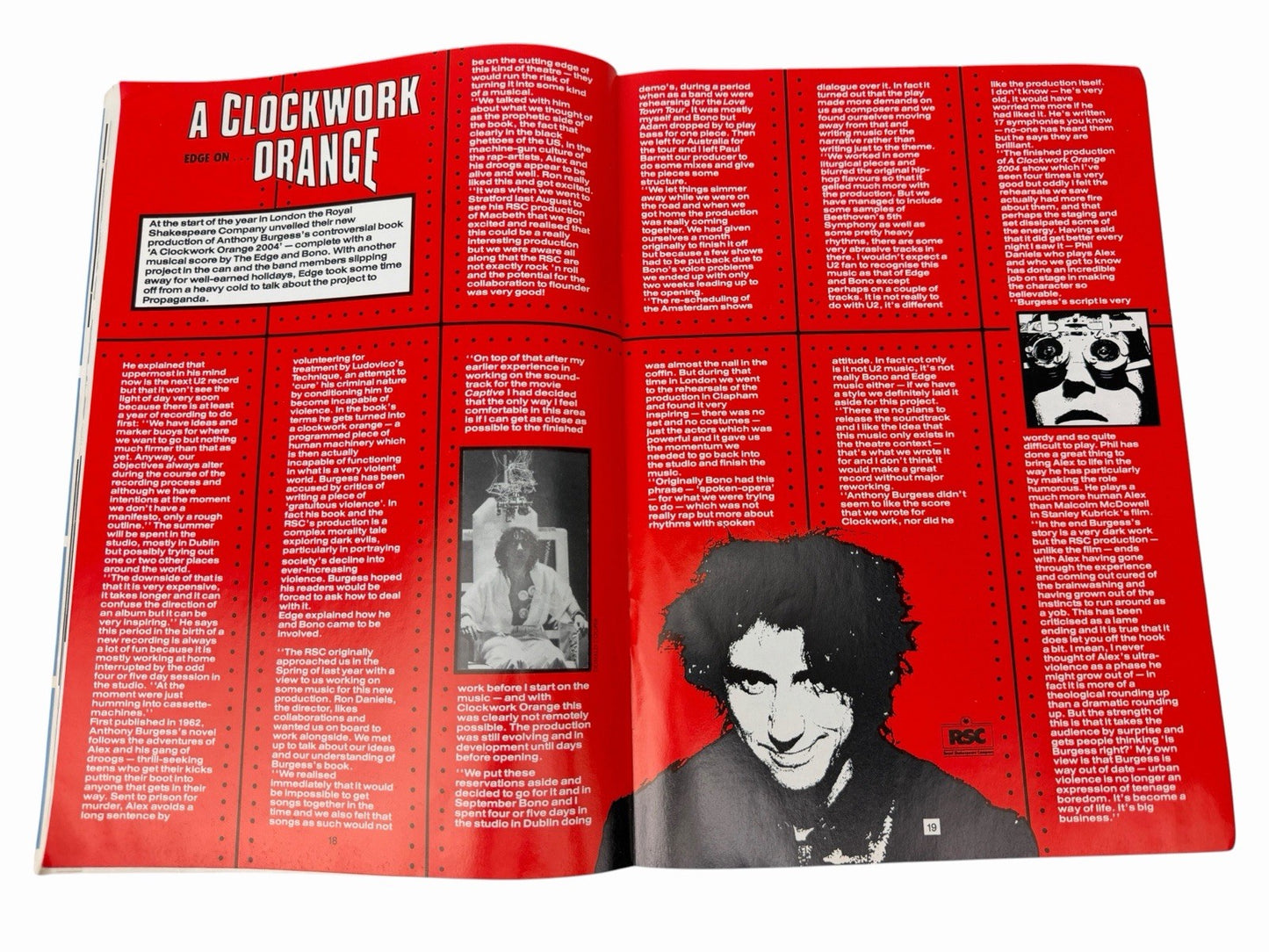 U2 PROPAGANDA World Service Fan Club Magazine Issue No. 12 1990 Love Town Tour