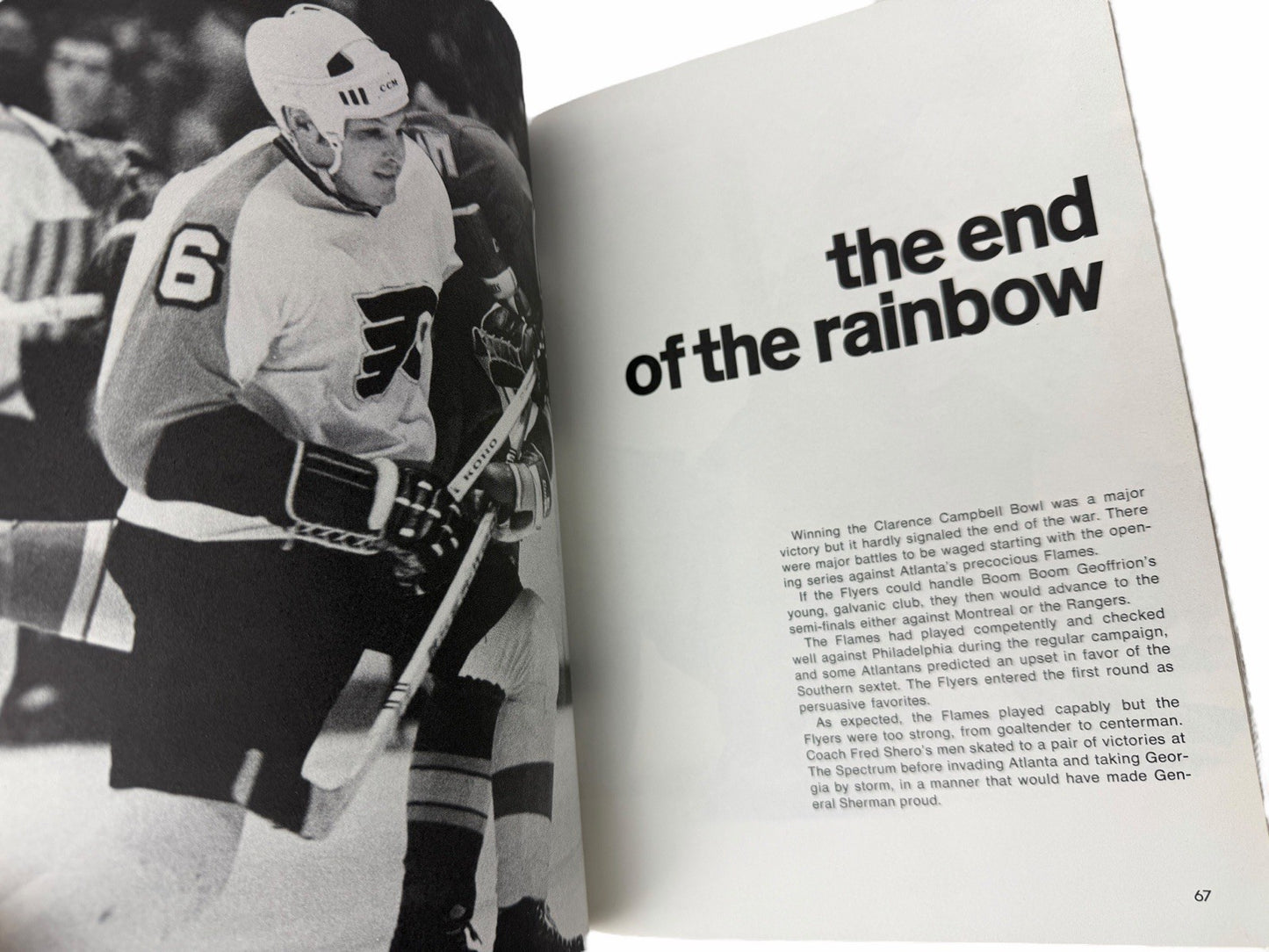 Vintage 1974 PHILADELPHIA FLYERS Supermen of the Ice HOCKEY BOOK Bobby Clarke