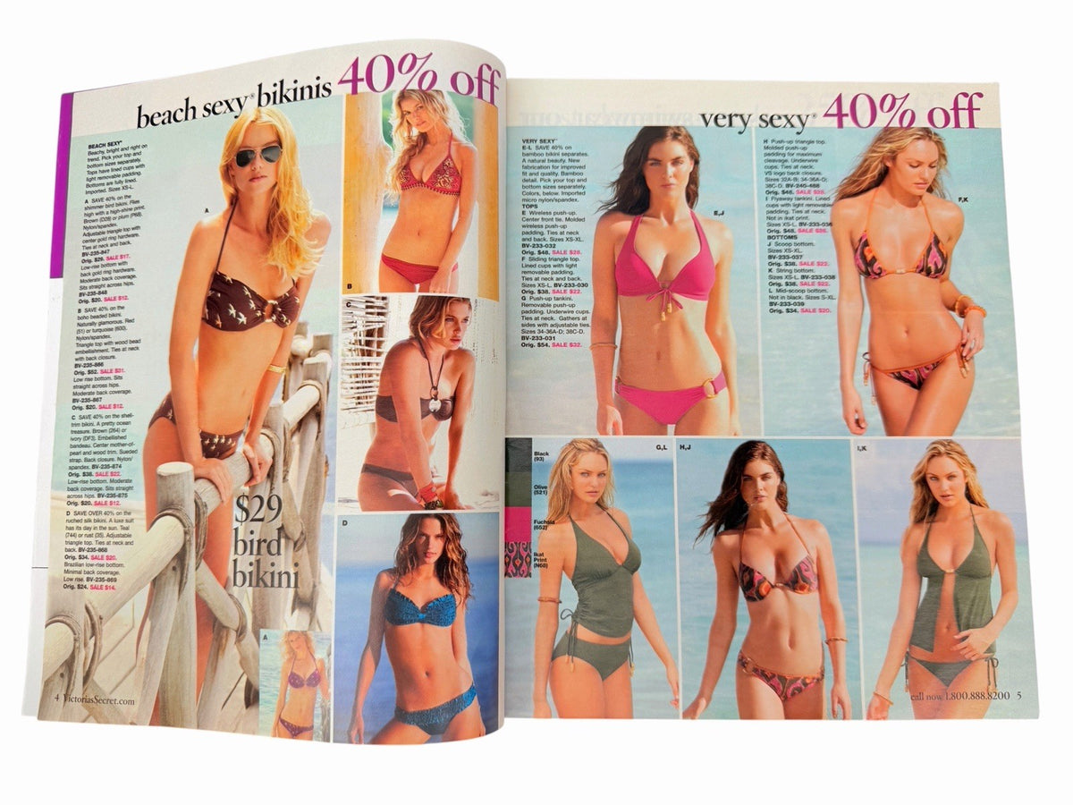 Alessandra Ambrosio 2009 VICTORIA'S SECRET Swim Sale Preview CATALOG Fashion Y2K