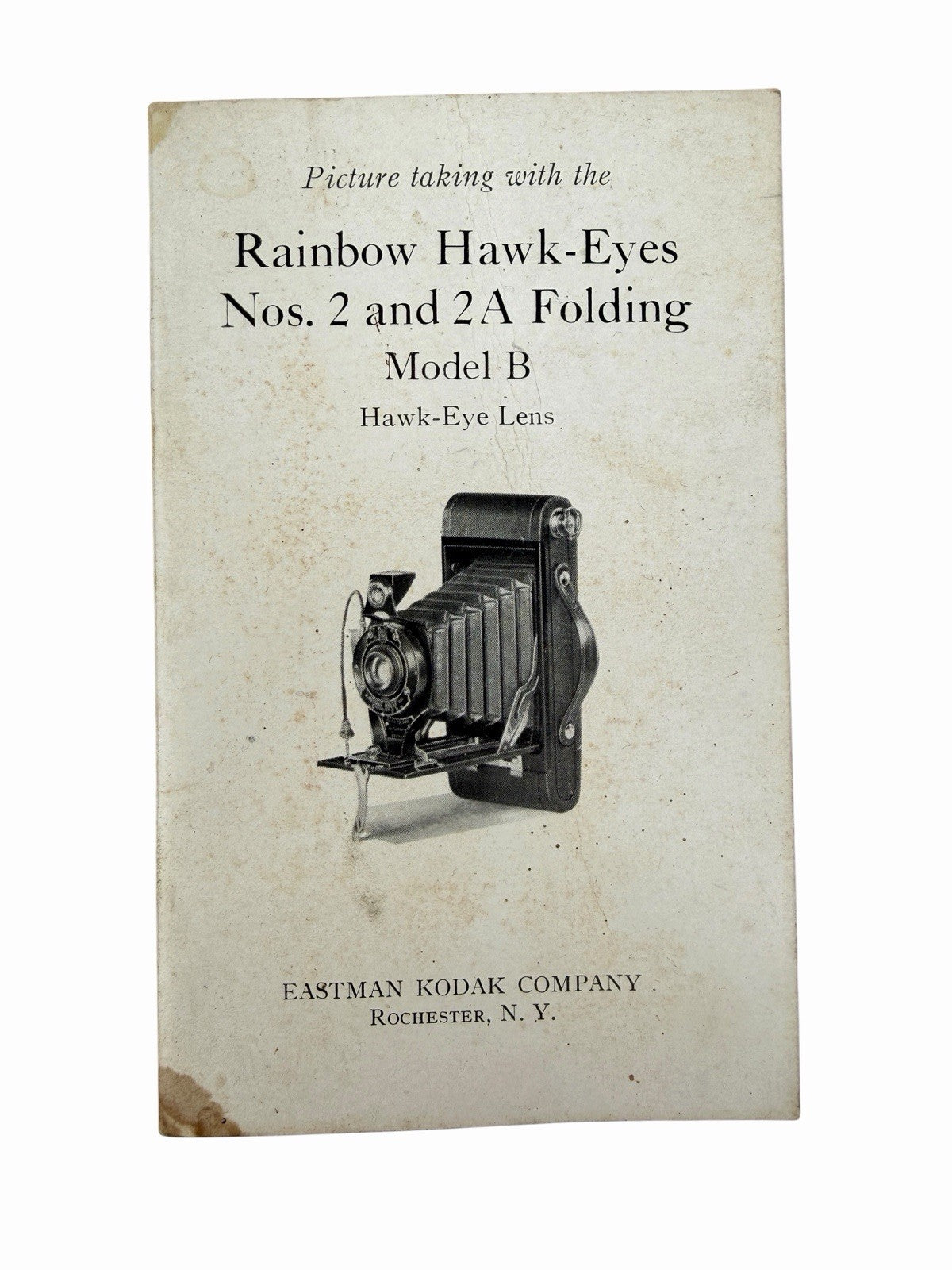 Vintage Kodak 1930’s Rainbow Hawk-Eyes Nos. 2 & 2A Folding Model B Manual