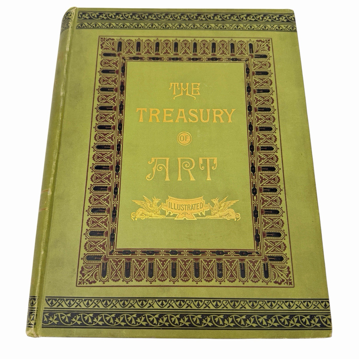 Antique 1880’s The Treasury Of Art Illustrated CASSELL Hardcover Book w/ Plates