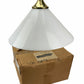 Vintage MCM Conran’s Habitat SCE France BRASS & GLASS CONE PENDANT LIGHT FIXTURE