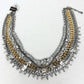 Vintage Y2K JUICY COUTURE Necklace Layered 6-Strand Chain & Crystal Gold Silver