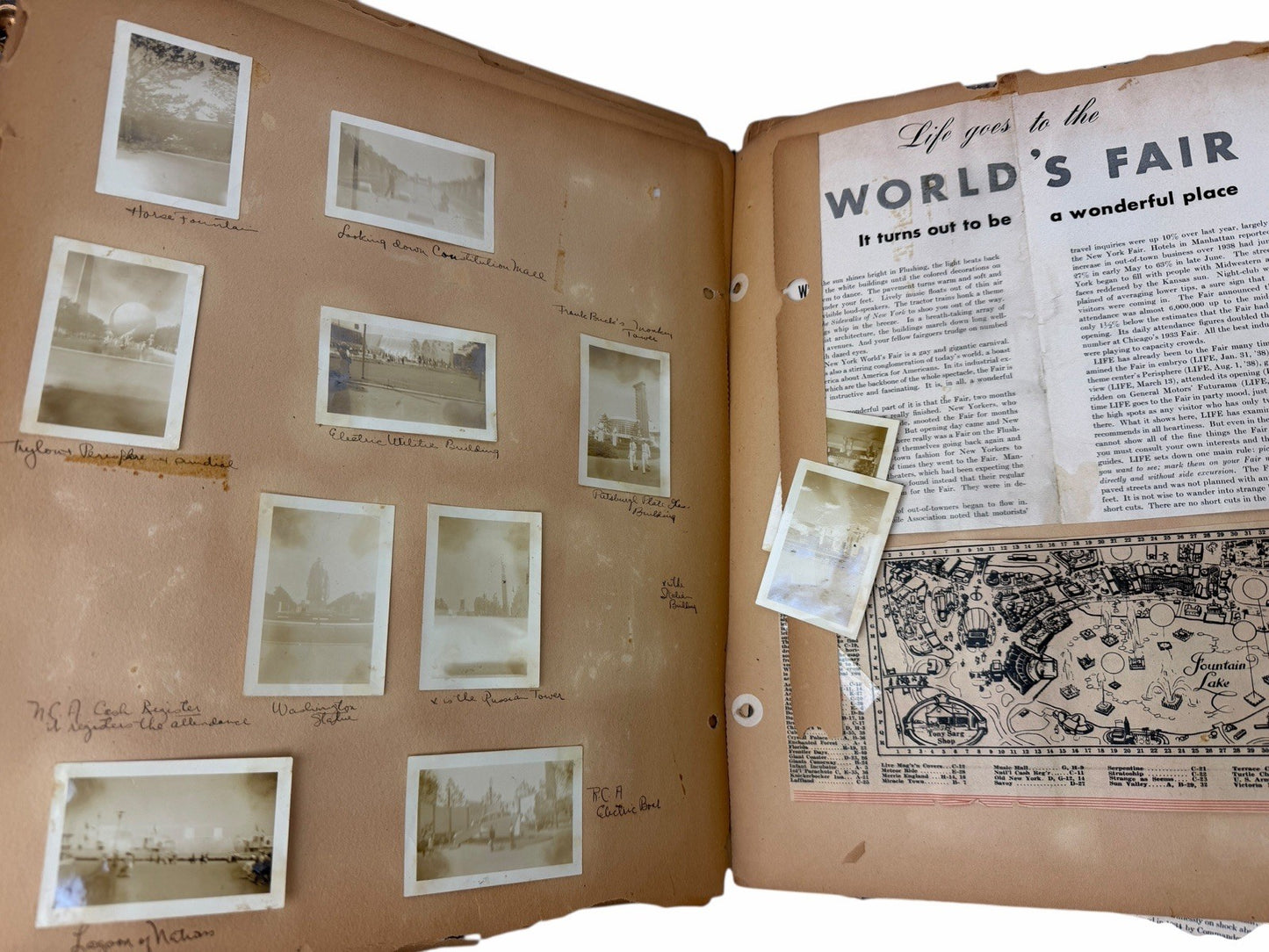 Vintage 1939 New York World’s Fair SCRAP BOOK