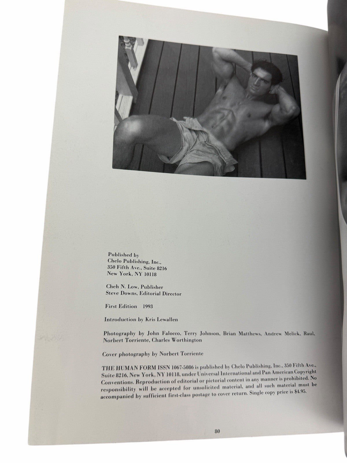 THE HUMAN FORM Magazine 1993 PHYSIQUE ART Pictorial w/ POSTERS 1st Gay Interest