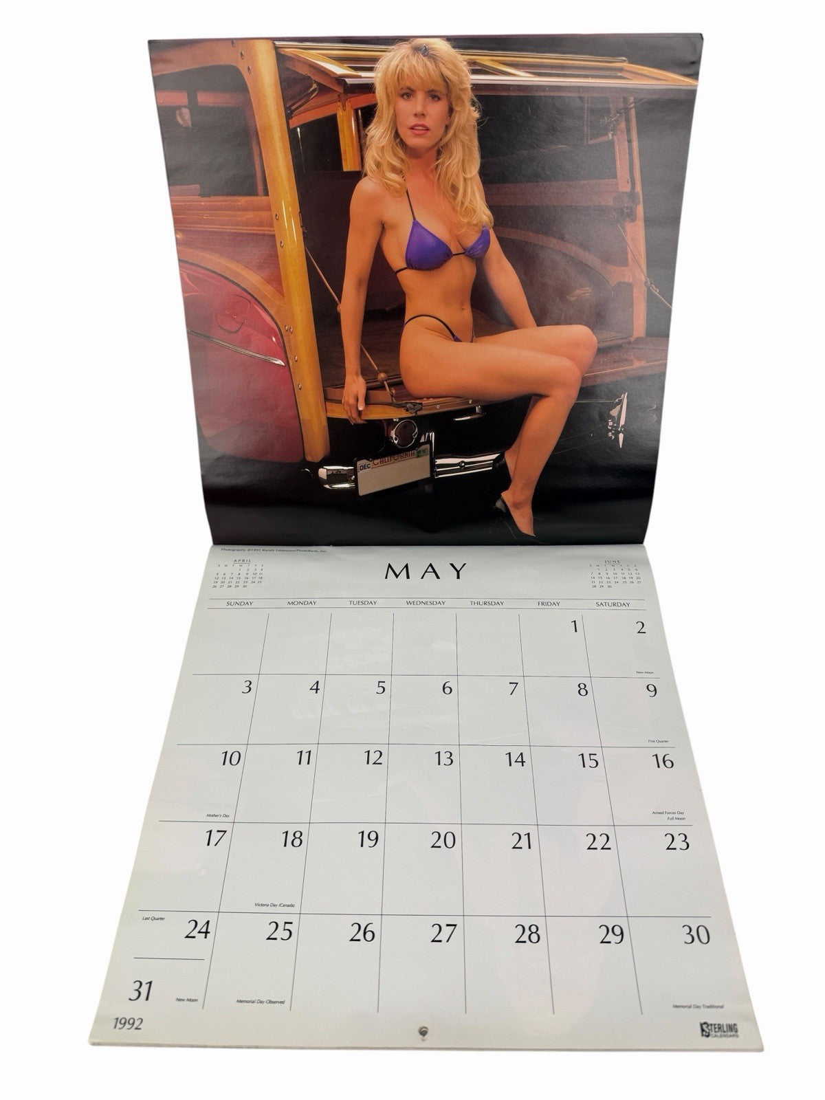 Vintage 1992 CLASSY CHASSIS Calendar RANDY LORENTZEN Hot Rods & Swimsuit Pinups
