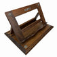 Vintage Spanish Carved Wood Tabletop Missal Book Music Stand Lectern Molded Base