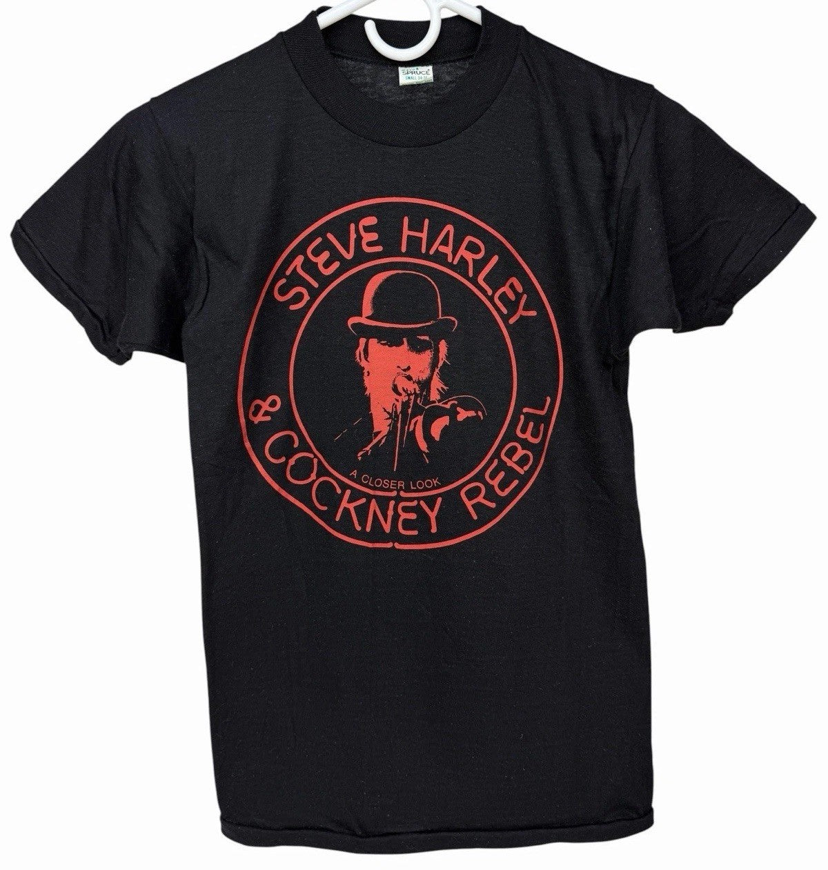 Vintage 1975 Steve Harley & Cockney Rebel A CLOSER LOOK LP Tour Promo T-Shirt S