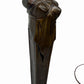 Vintage Hollywood Regency Neoclassical Caryatid Lady Brass Marble Table Lamp 32”
