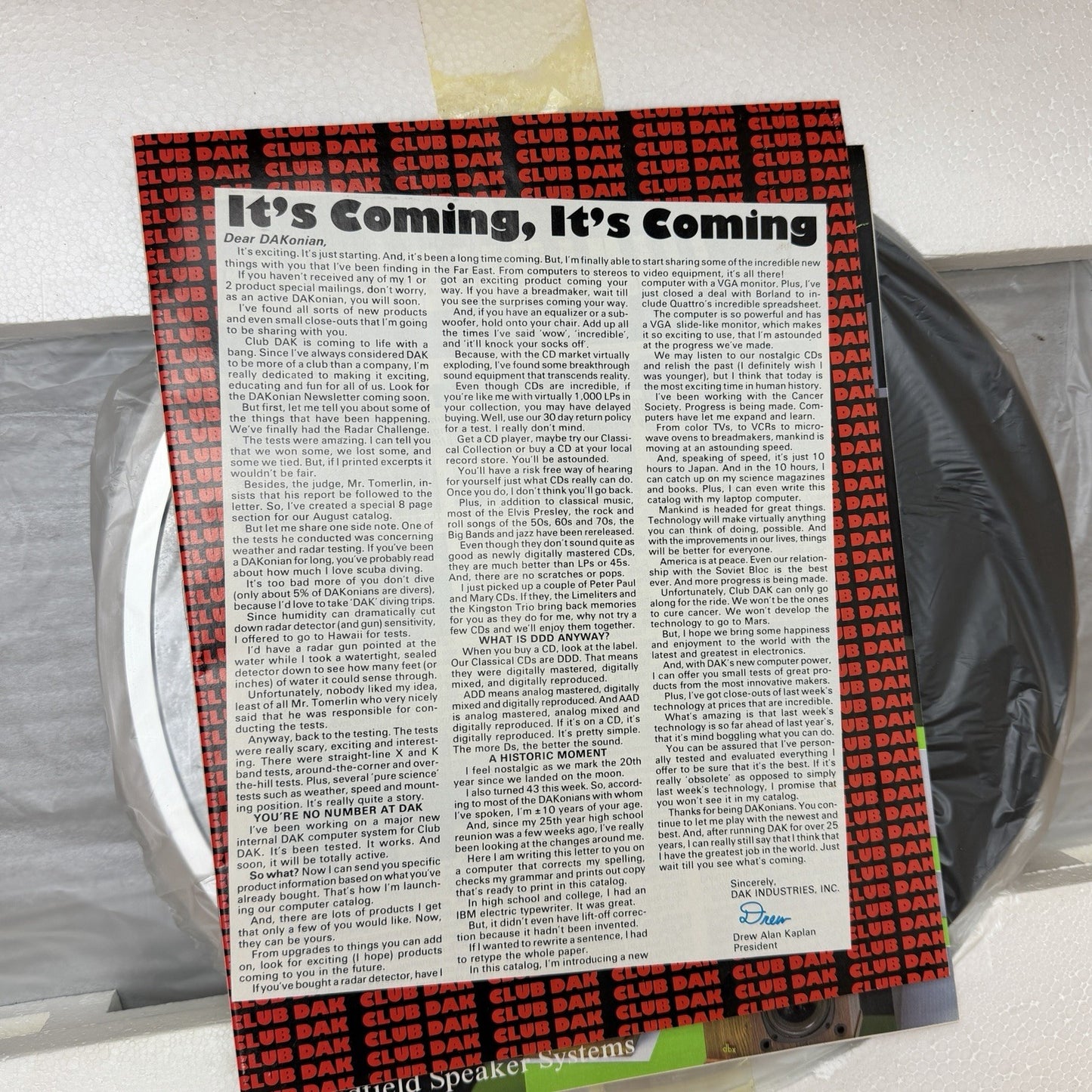 NIB New In Box CARRERA LT-120 Linear Tracking Automatic Turntable 1980’s Vintage