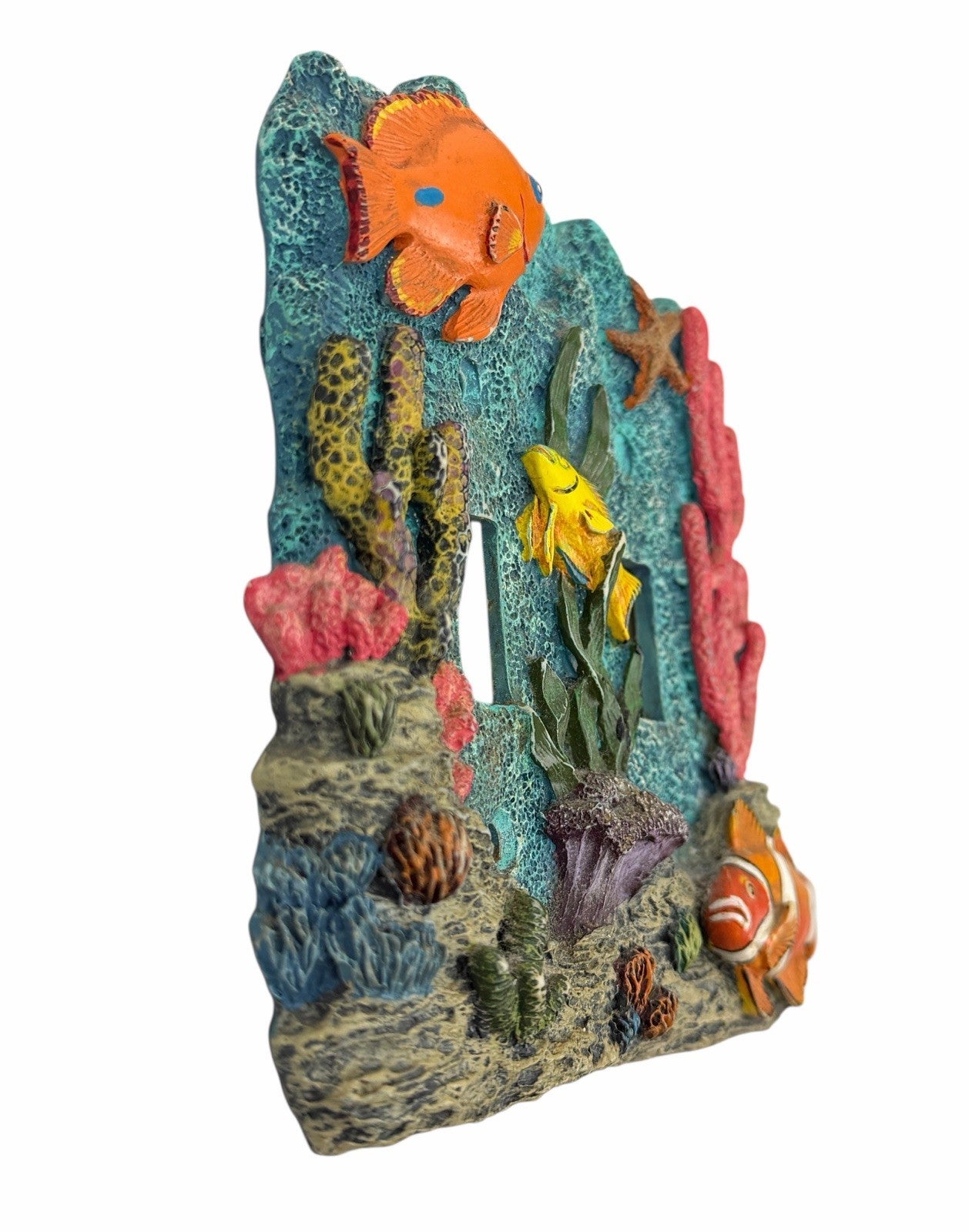 Coral Reef Wall Plate DOUBLE LIGHT SWITCH COVER 3D Ocean Sea Fish Tropical