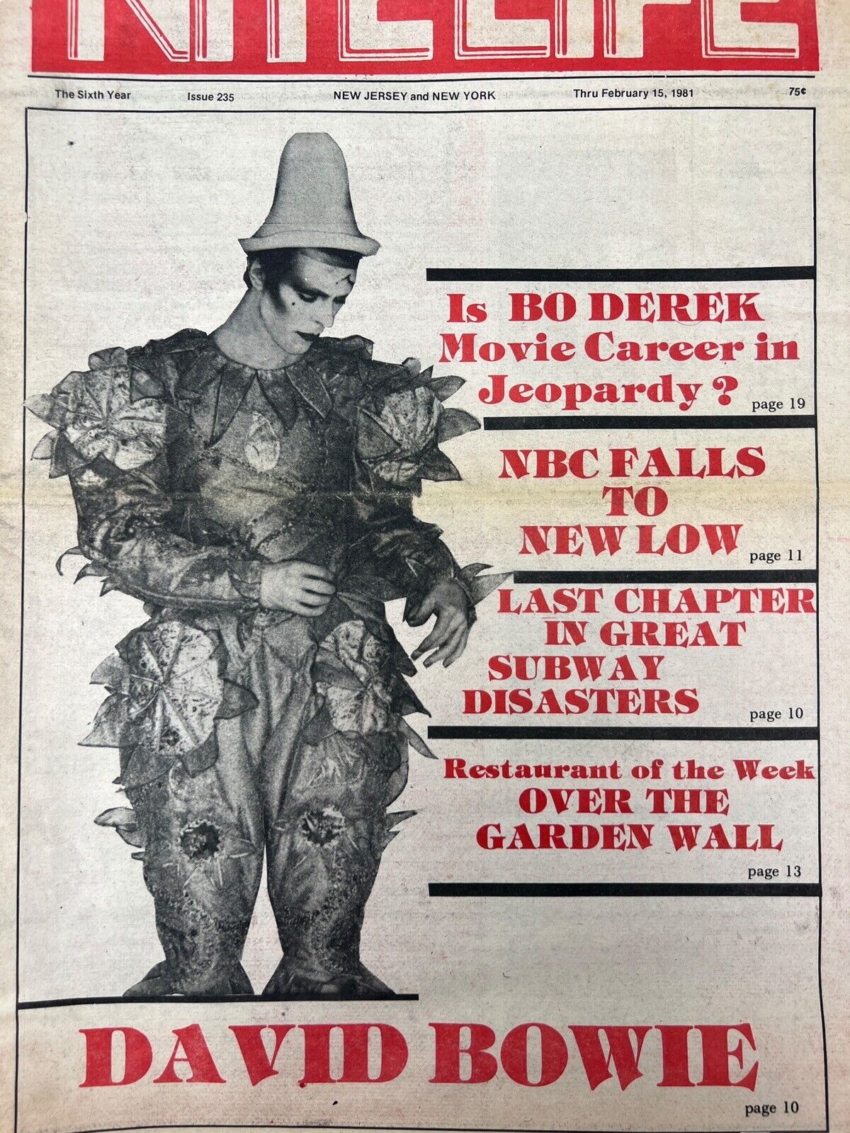 david bowie scary monsters cover Vintage 1981 DAVID BOWIE Nite Life RARE NJ NY NEWSPAPER Scary Monsters – Old Souled