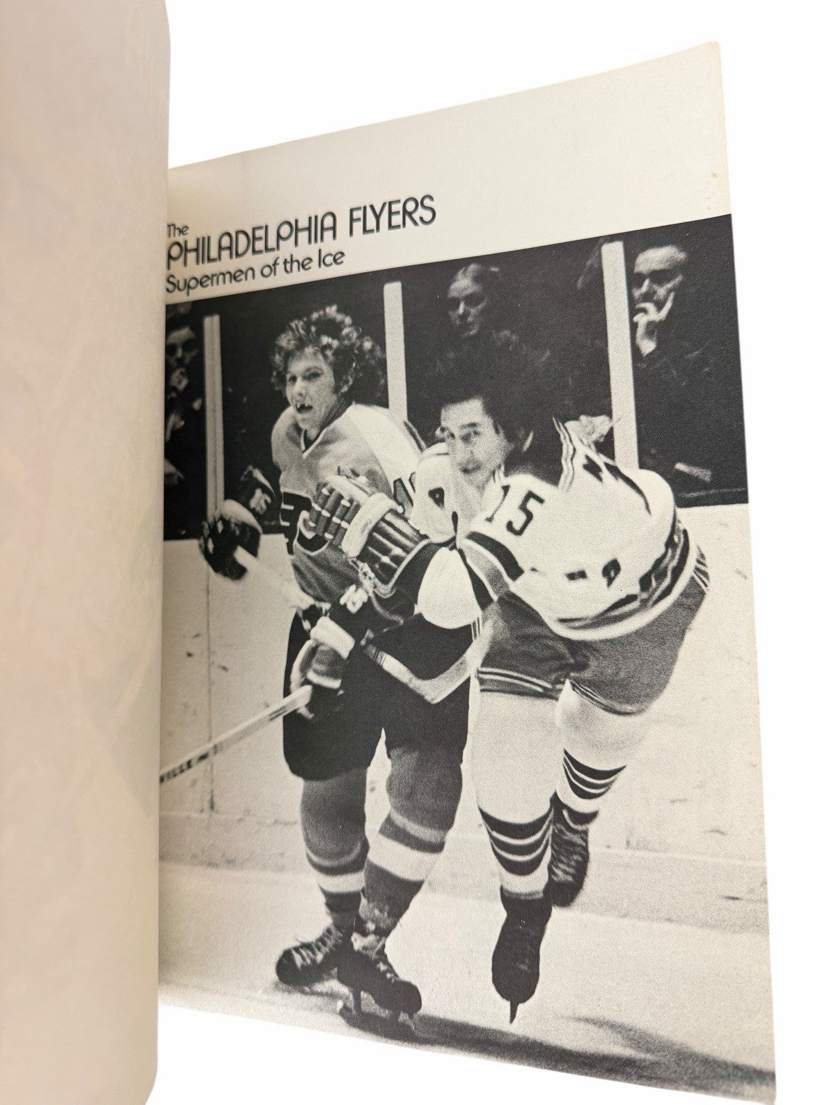 Vintage 1974 PHILADELPHIA FLYERS Supermen of the Ice HOCKEY BOOK Bobby Clarke