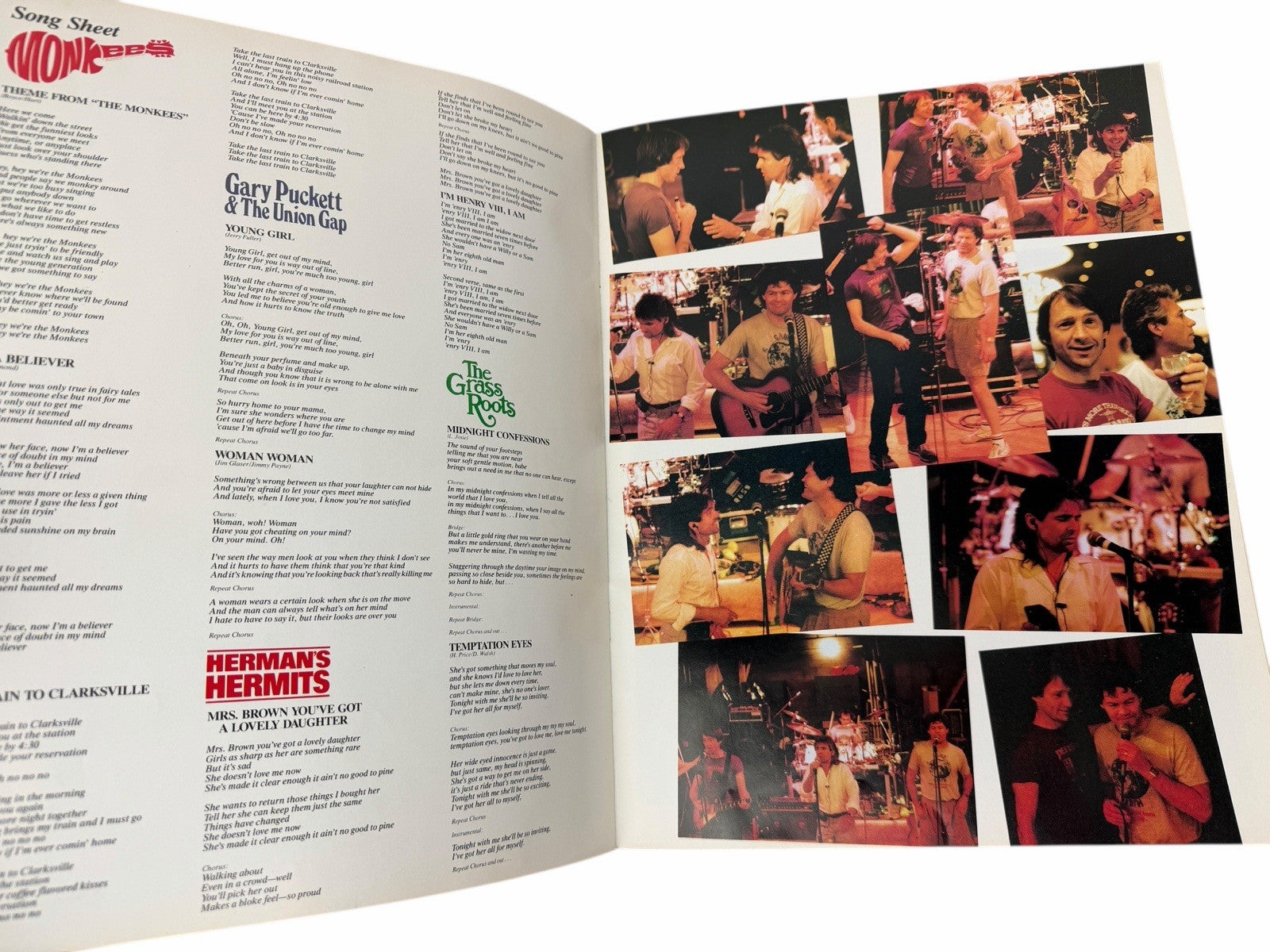 Vintage 1986 THE MONKEES 20th Anniversary World Tour PROGRAM BOOK