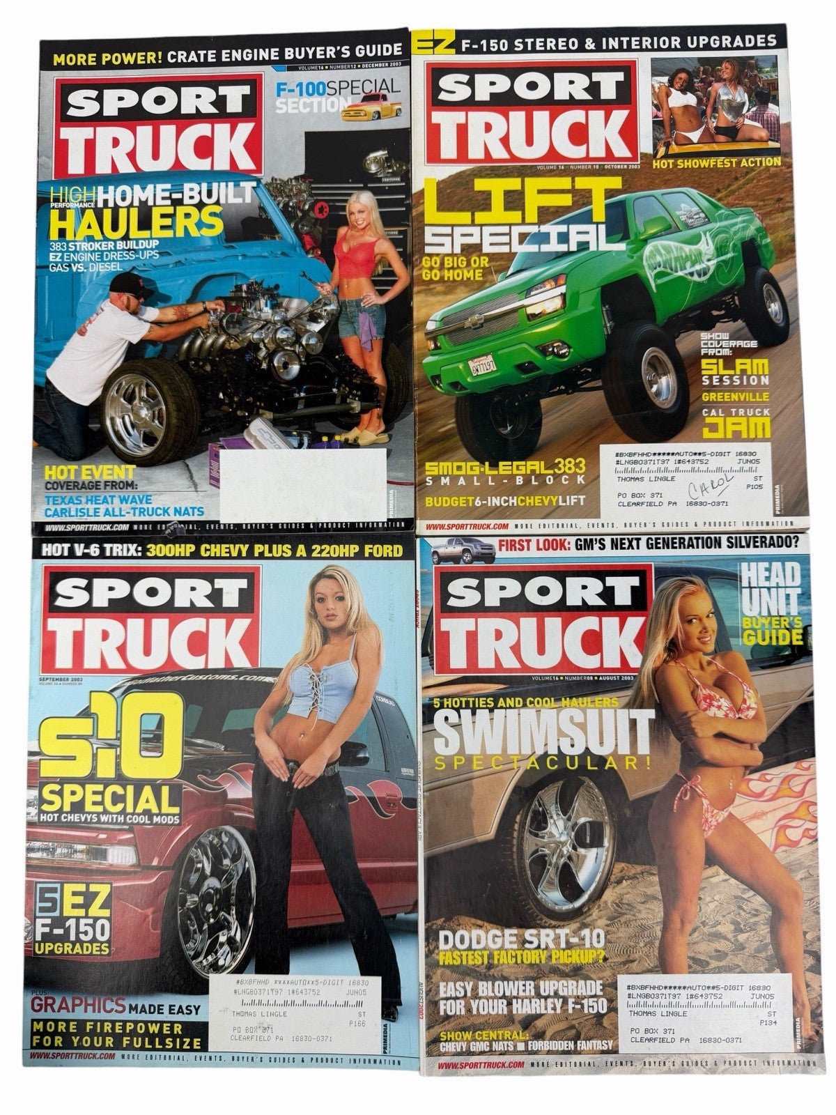 SPORT TRUCK Magazine 2000-2009 LOT OF 50 Vintage Issues
